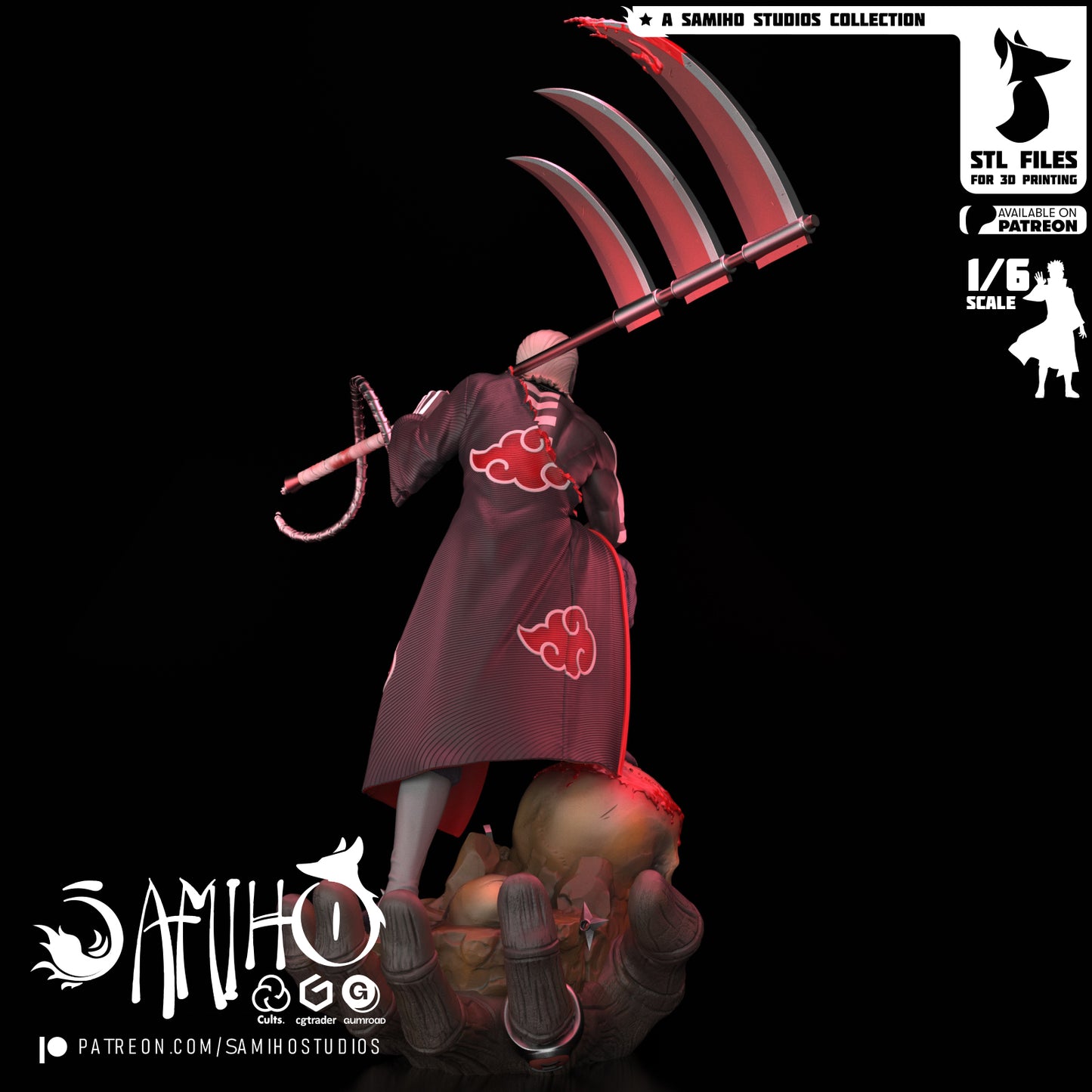 Hidan - Unassembled and Unpainted Garage Kit - Model Designed by Samiho Studios