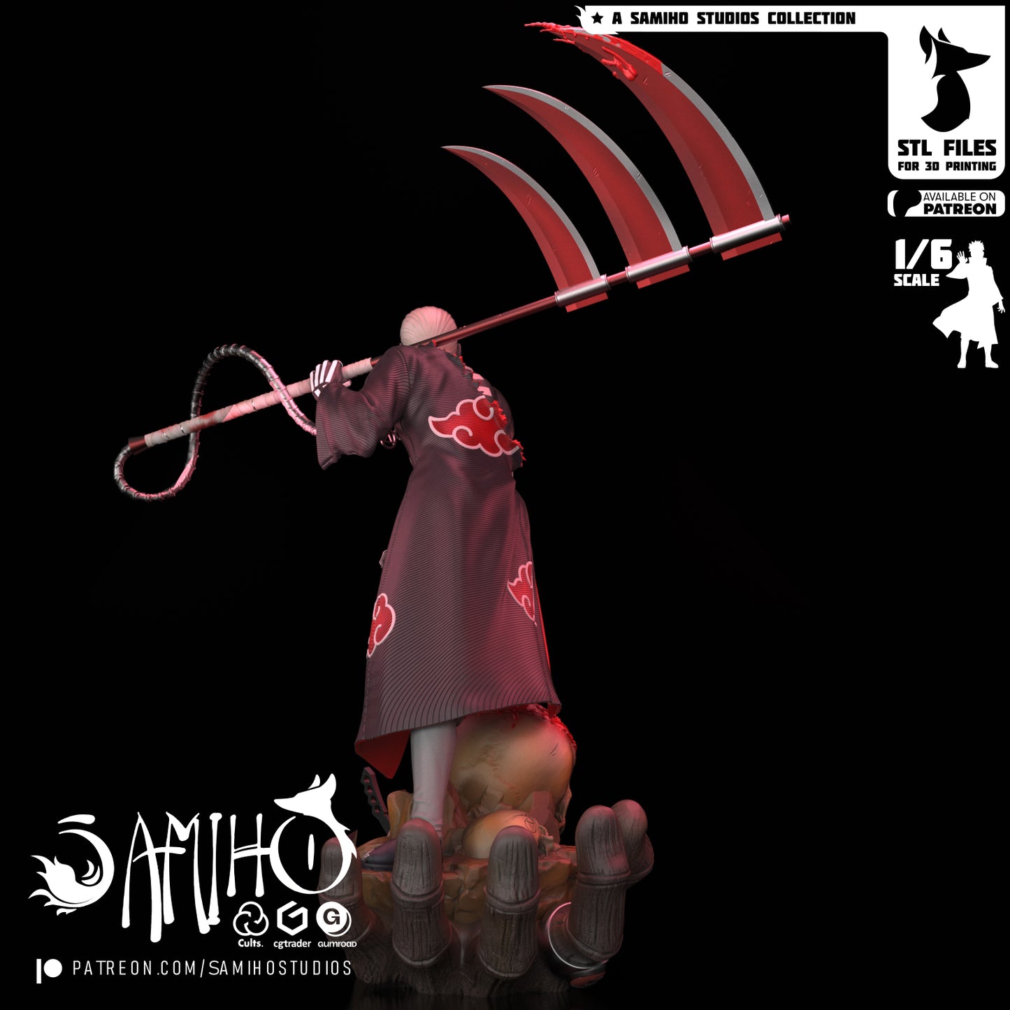 Hidan - Unassembled and Unpainted Garage Kit - Model Designed by Samiho Studios