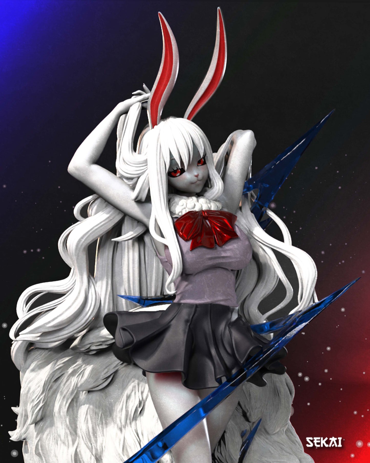 Carrot - Unassembled and Unpainted Garage Kit - Model Designed by Sekai3D