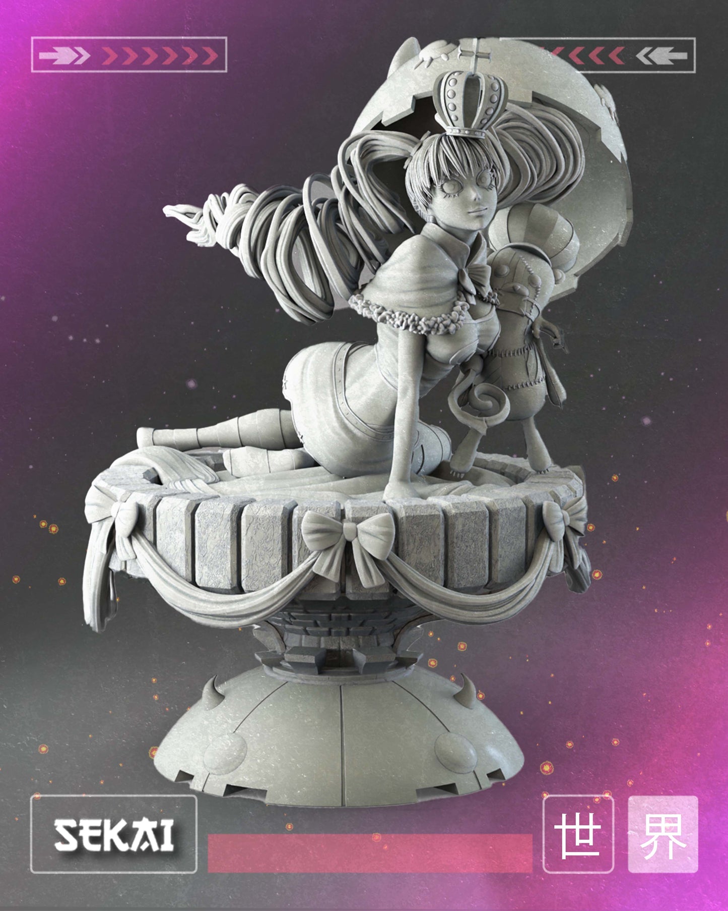 Perona - Unassembled and Unpainted Garage Kit - Model Designed by Sekai3D