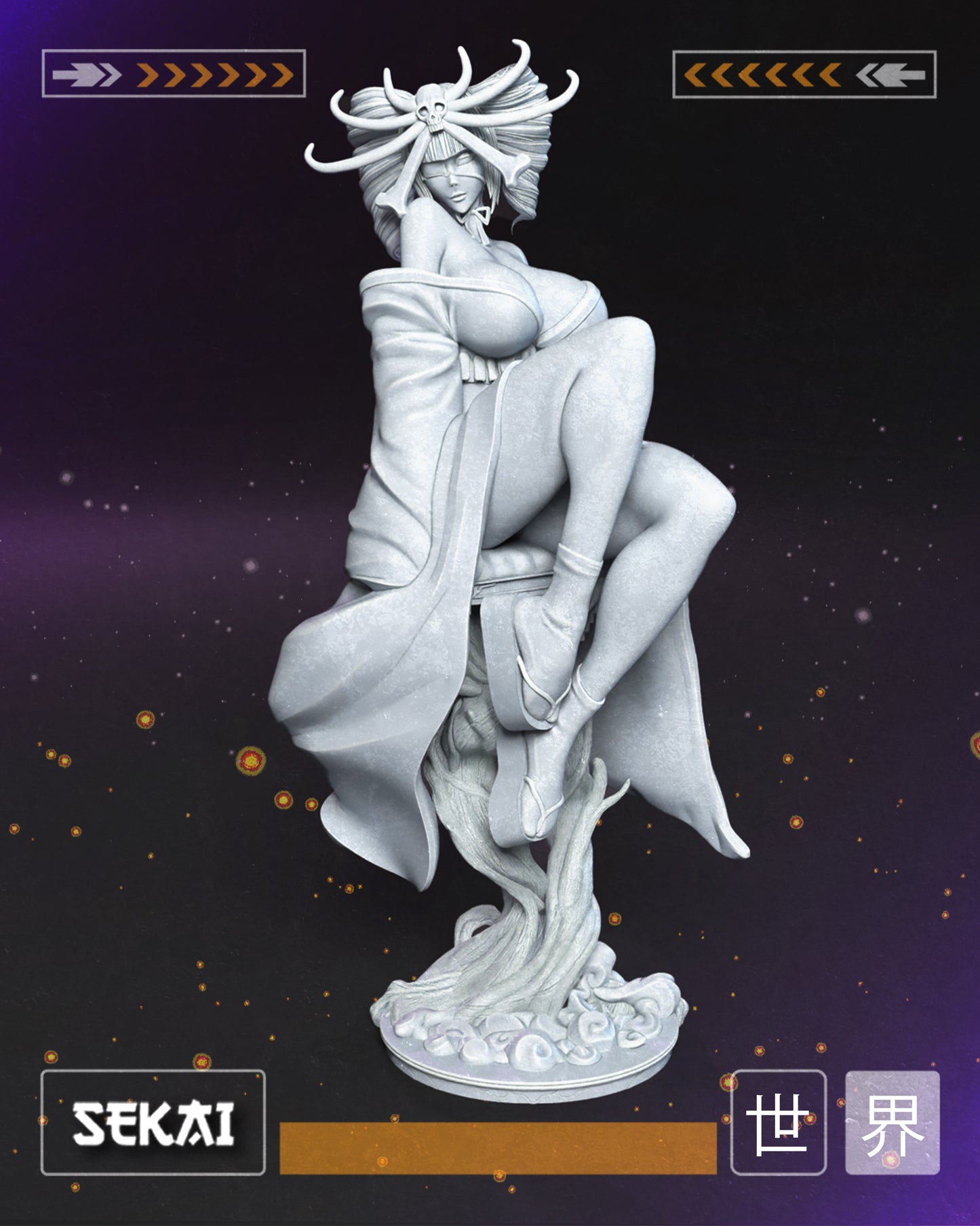 Katen - Unassembled and Unpainted Garage Kit - Model Designed by Sekai3D