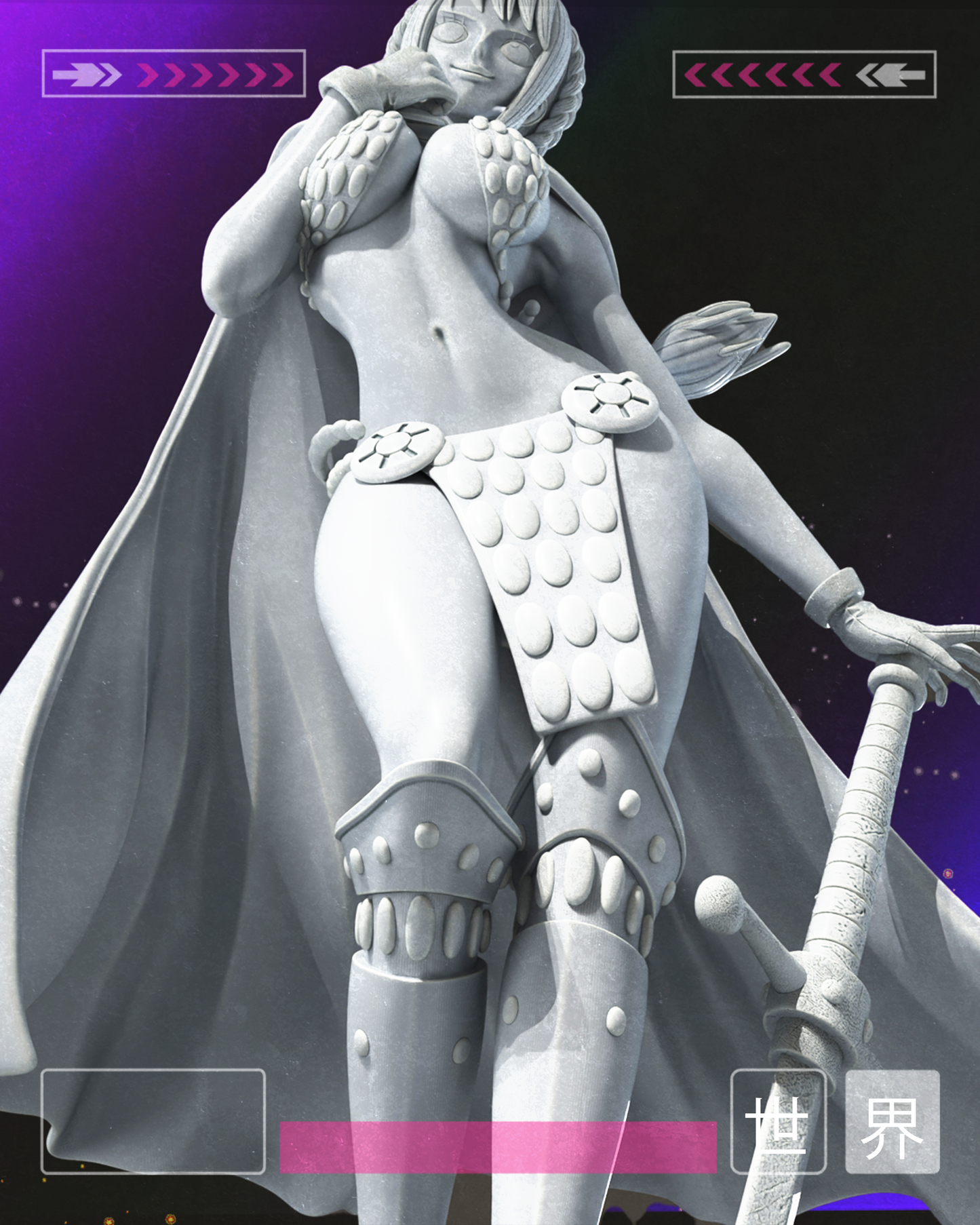 Rebecca - Unassembled and Unpainted Garage Kit - Model Designed by Sekai3D