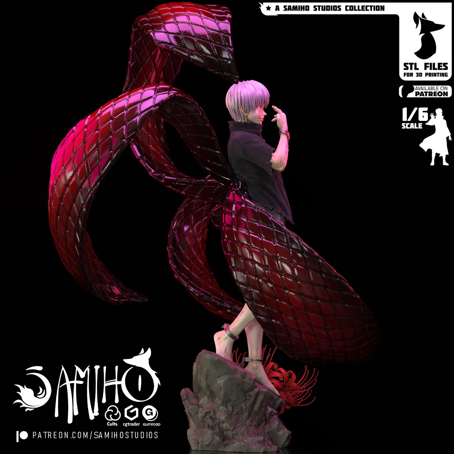 Kaneki - Unassembled and Unpainted Garage Kit - Model Designed by Samiho Studios