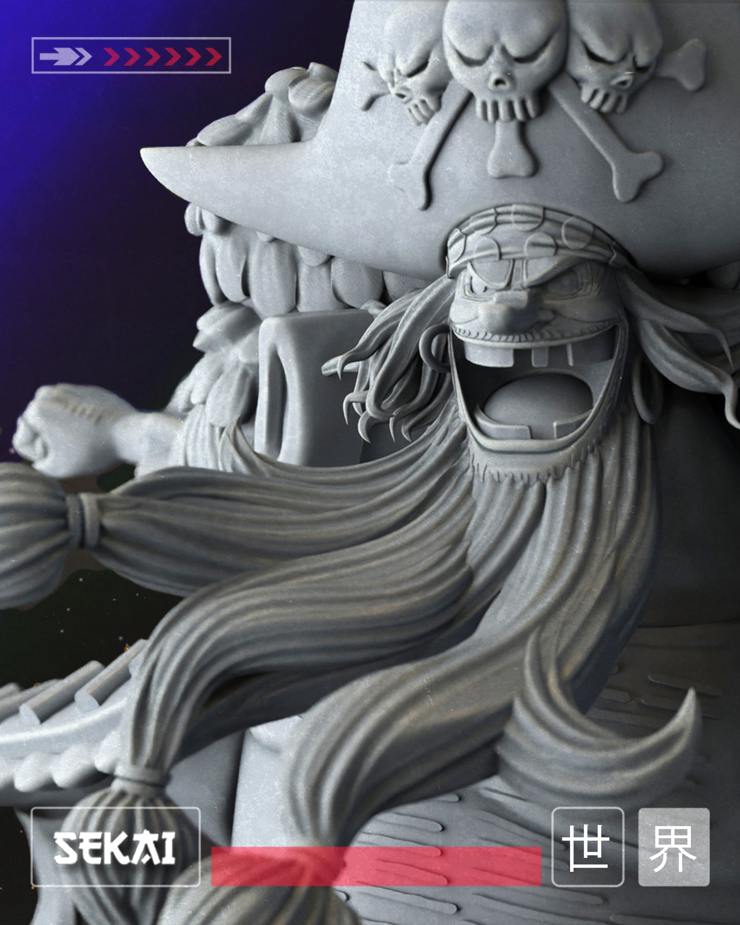 Marshall D. Teach - Unassembled and Unpainted Garage Kit - Model Designed by Sekai3D