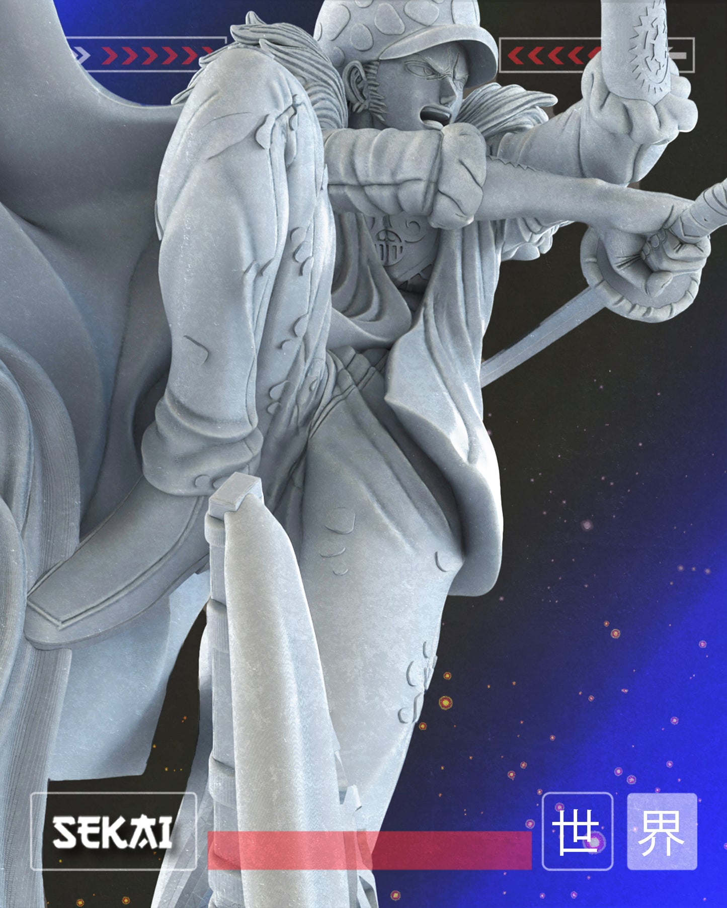 Law - Unassembled and Unpainted Garage Kit - Model Designed by Sekai3D
