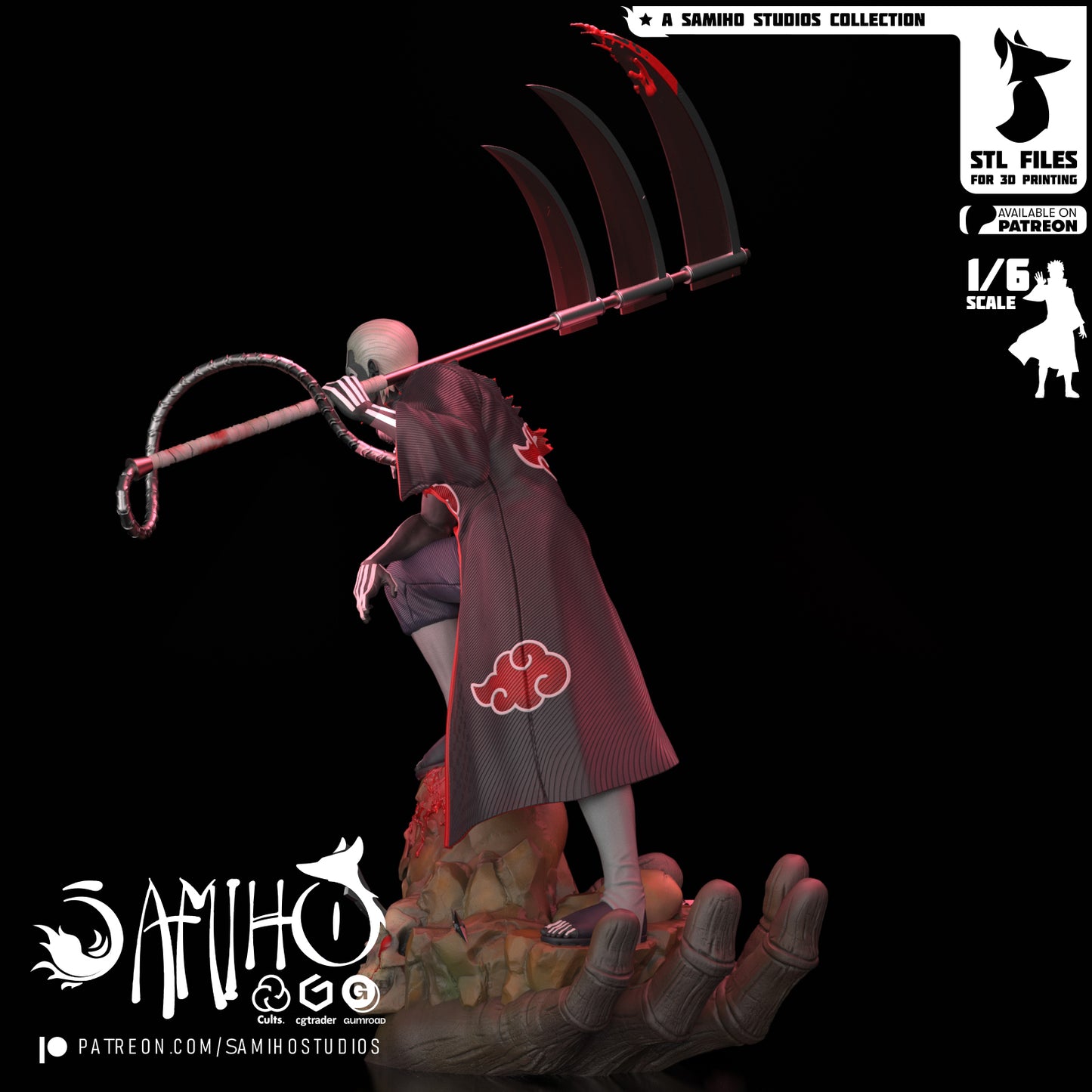 Hidan - Unassembled and Unpainted Garage Kit - Model Designed by Samiho Studios