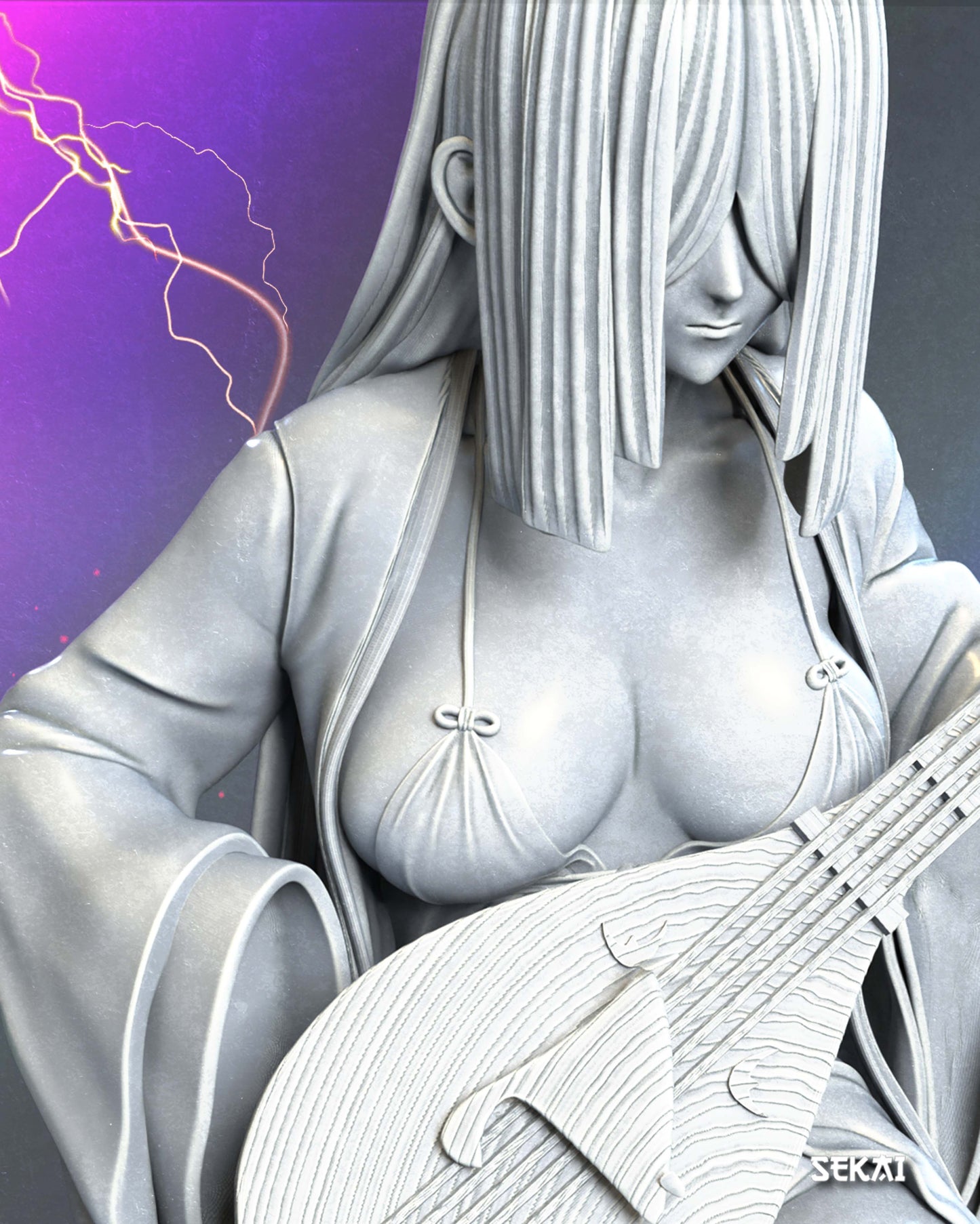 Nakime - Unassembled and Unpainted Garage Kit - Model Designed by Sekai3D
