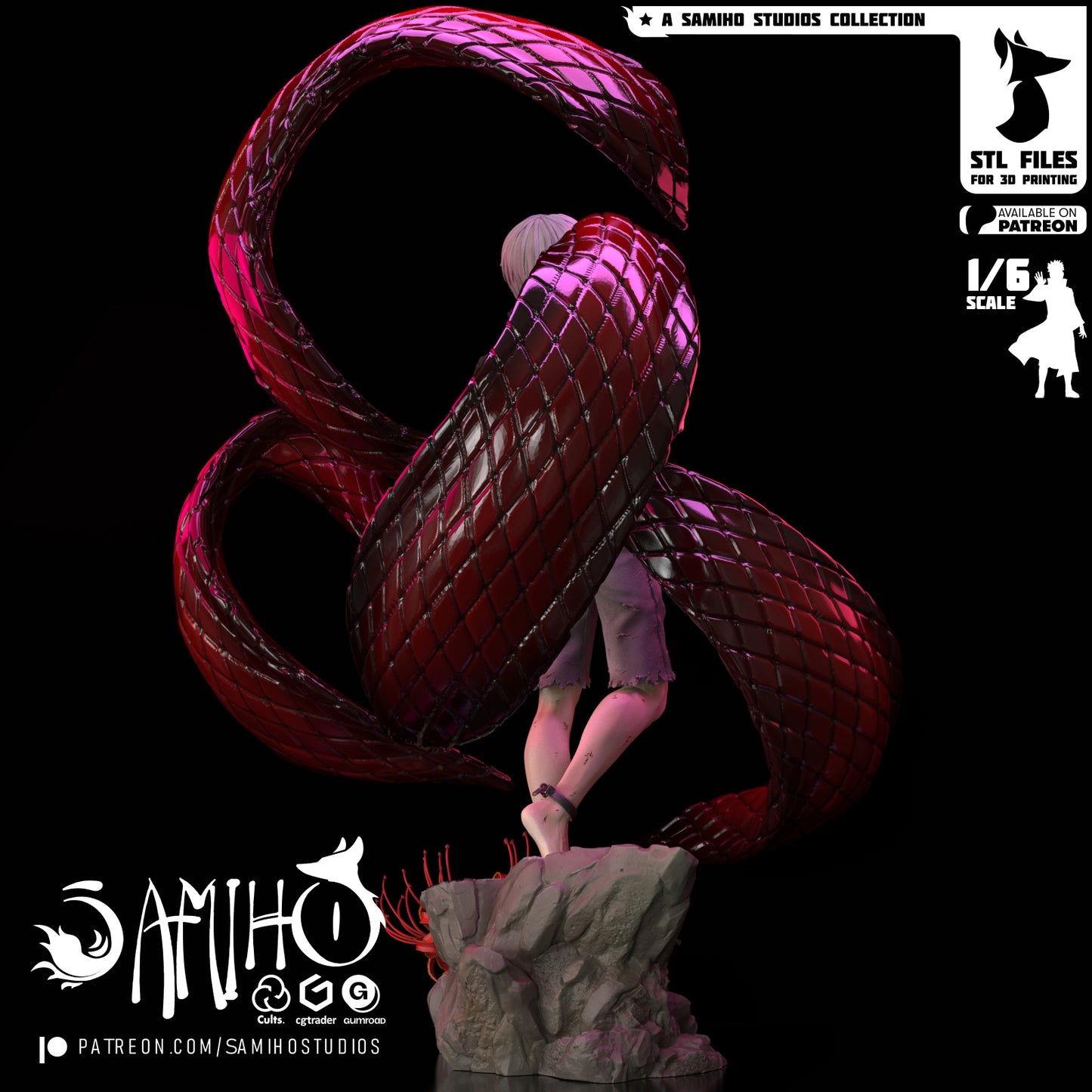 Kaneki - Unassembled and Unpainted Garage Kit - Model Designed by Samiho Studios
