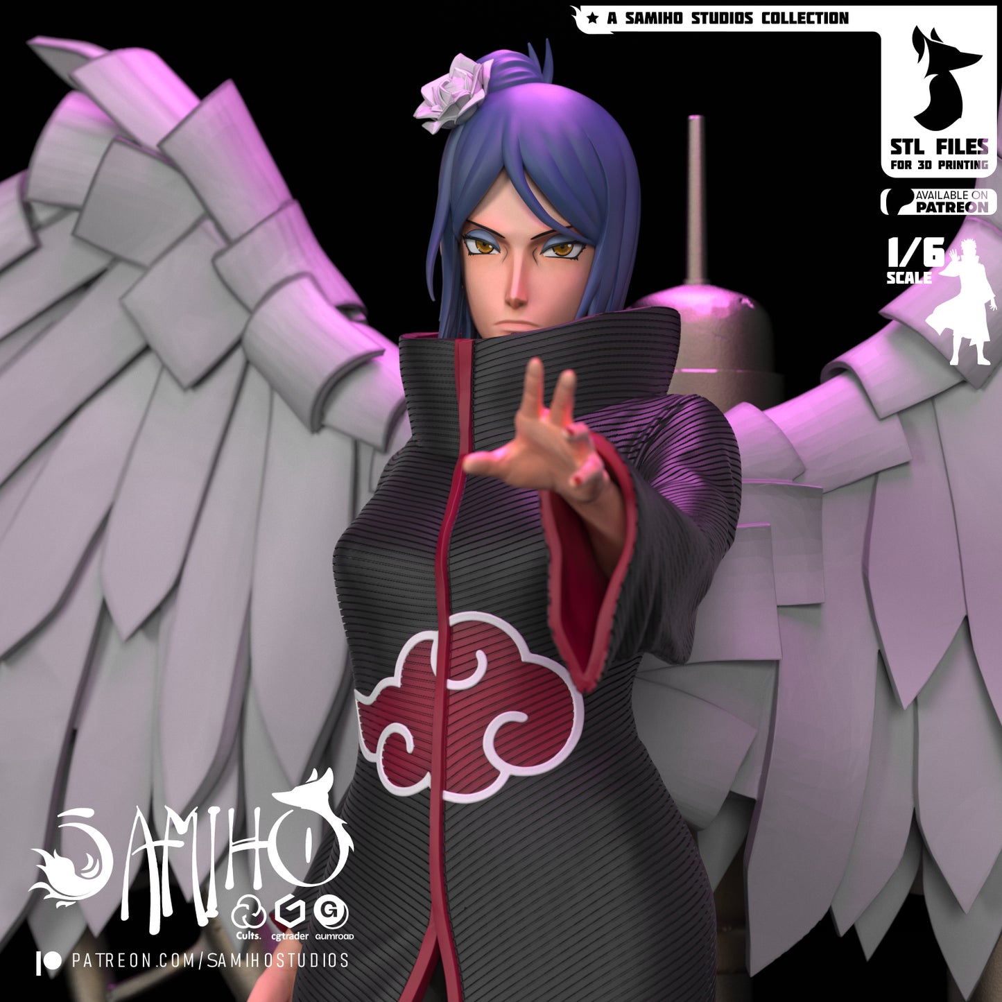 Konan - Unassembled and Unpainted Garage Kit - Model Designed by Samiho Studios