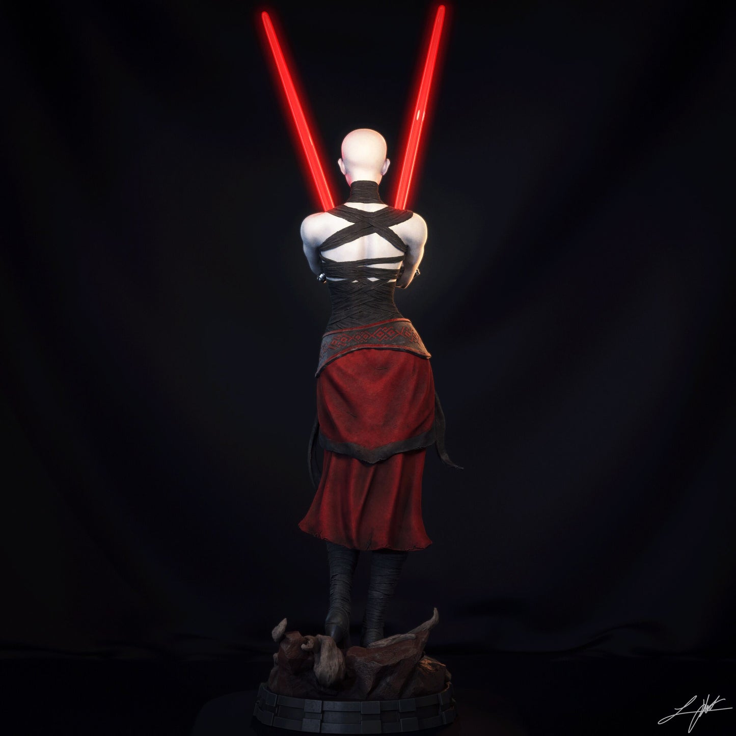 Asajj Ventress - Unassembled and Unpainted Garage Kit - Model Designed by Abe3D/Ramses