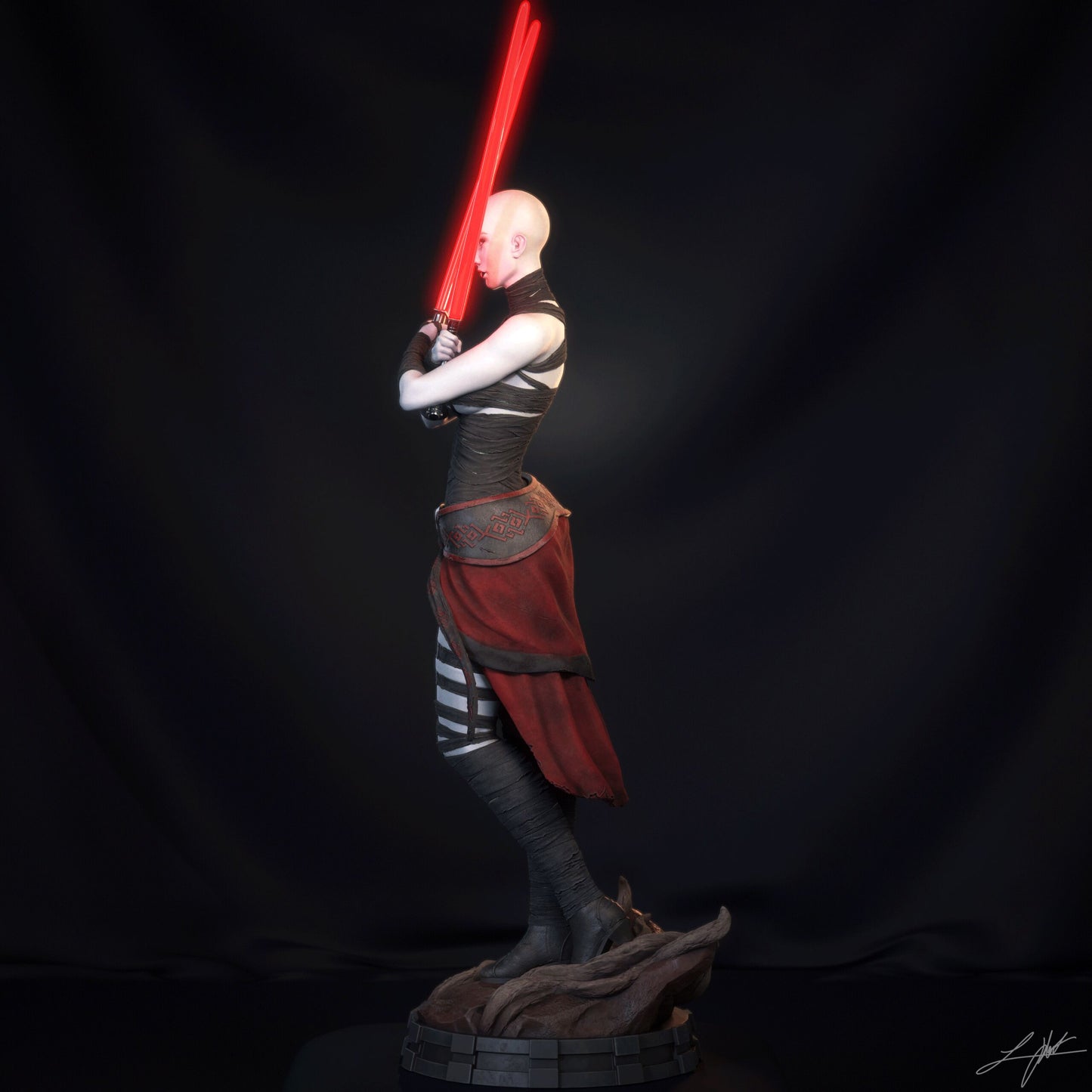 Asajj Ventress - Unassembled and Unpainted Garage Kit - Model Designed by Abe3D/Ramses