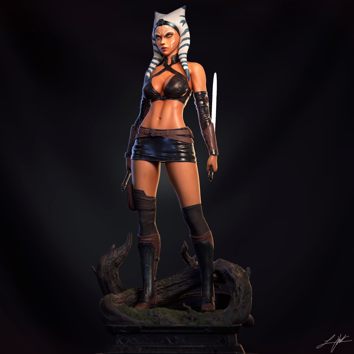 Ashoka - Unassembled and Unpainted Garage Kit - Model Designed by Abe3d and Ramses