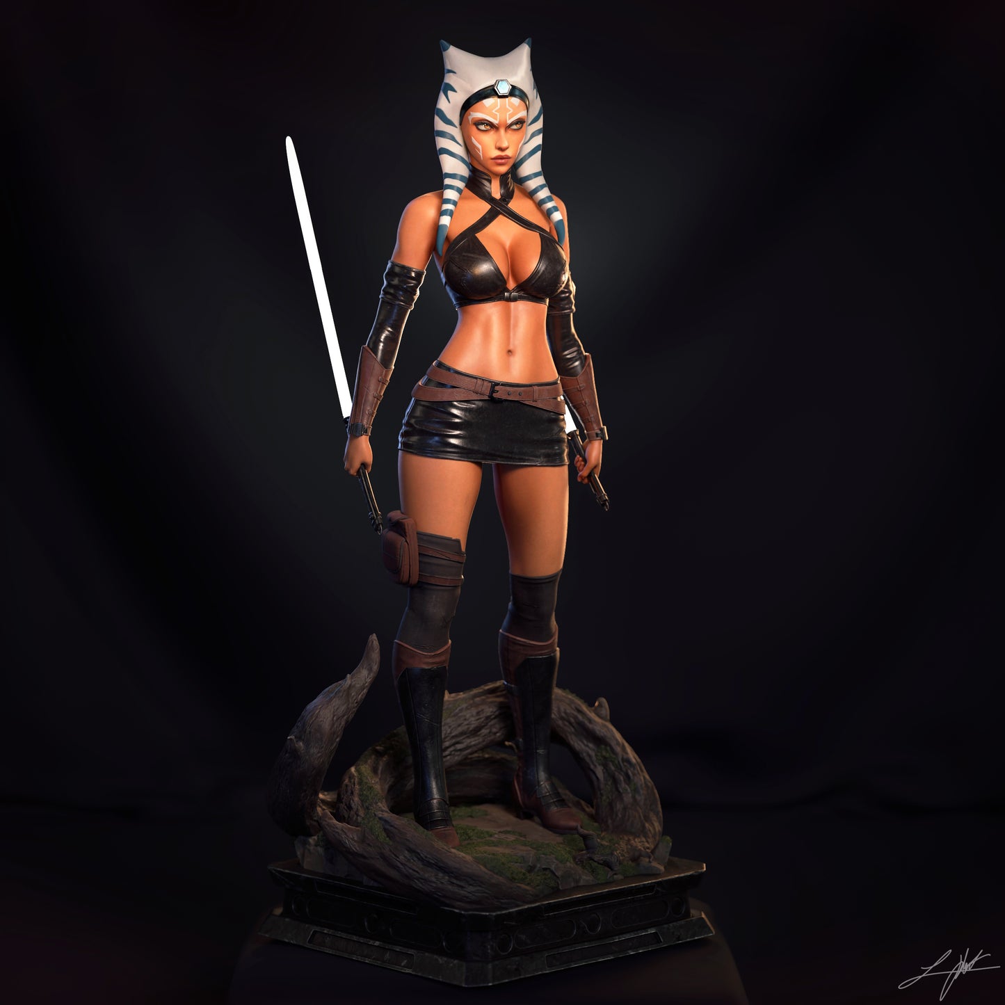 Ashoka - Unassembled and Unpainted Garage Kit - Model Designed by Abe3d and Ramses