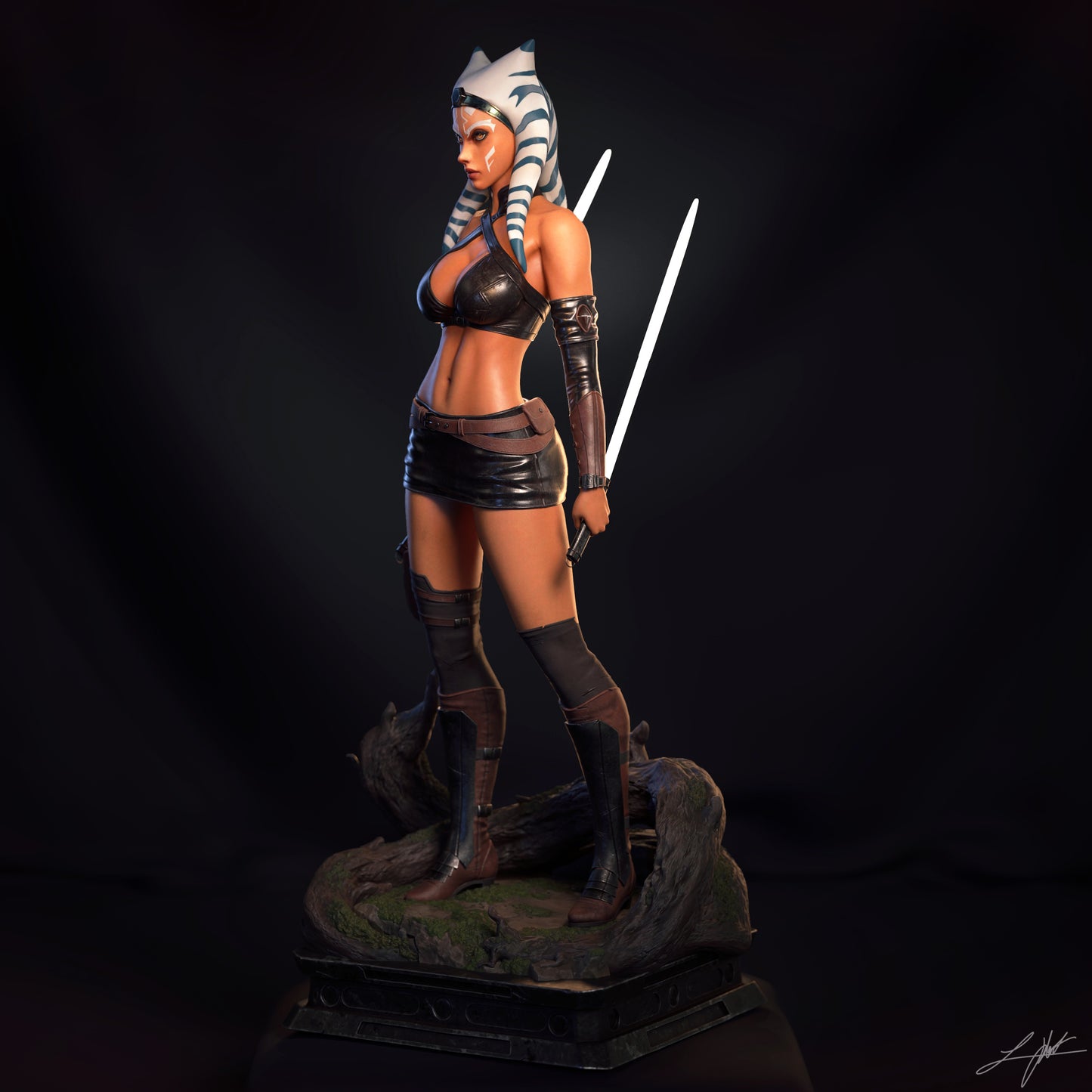 Ashoka - Unassembled and Unpainted Garage Kit - Model Designed by Abe3d and Ramses