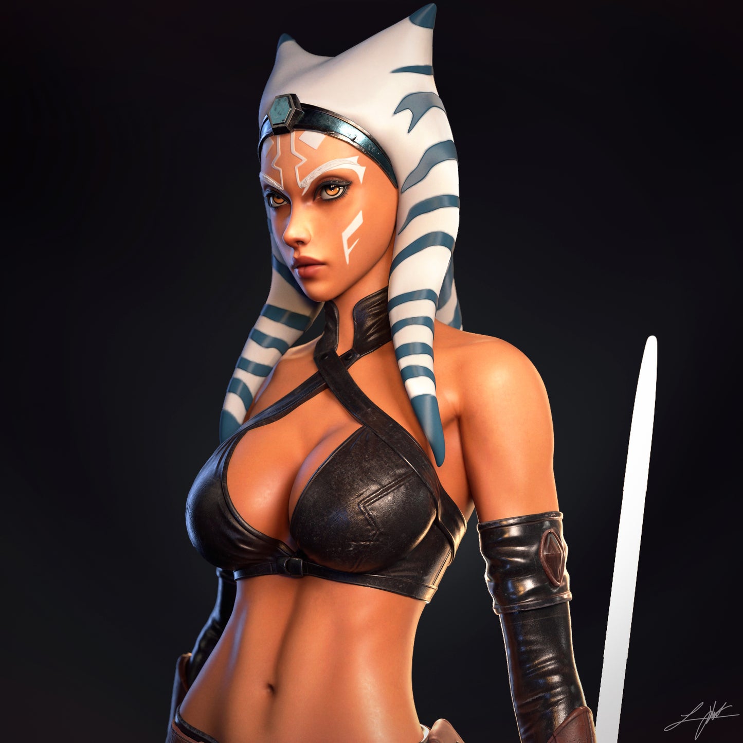 Ashoka - Unassembled and Unpainted Garage Kit - Model Designed by Abe3d and Ramses
