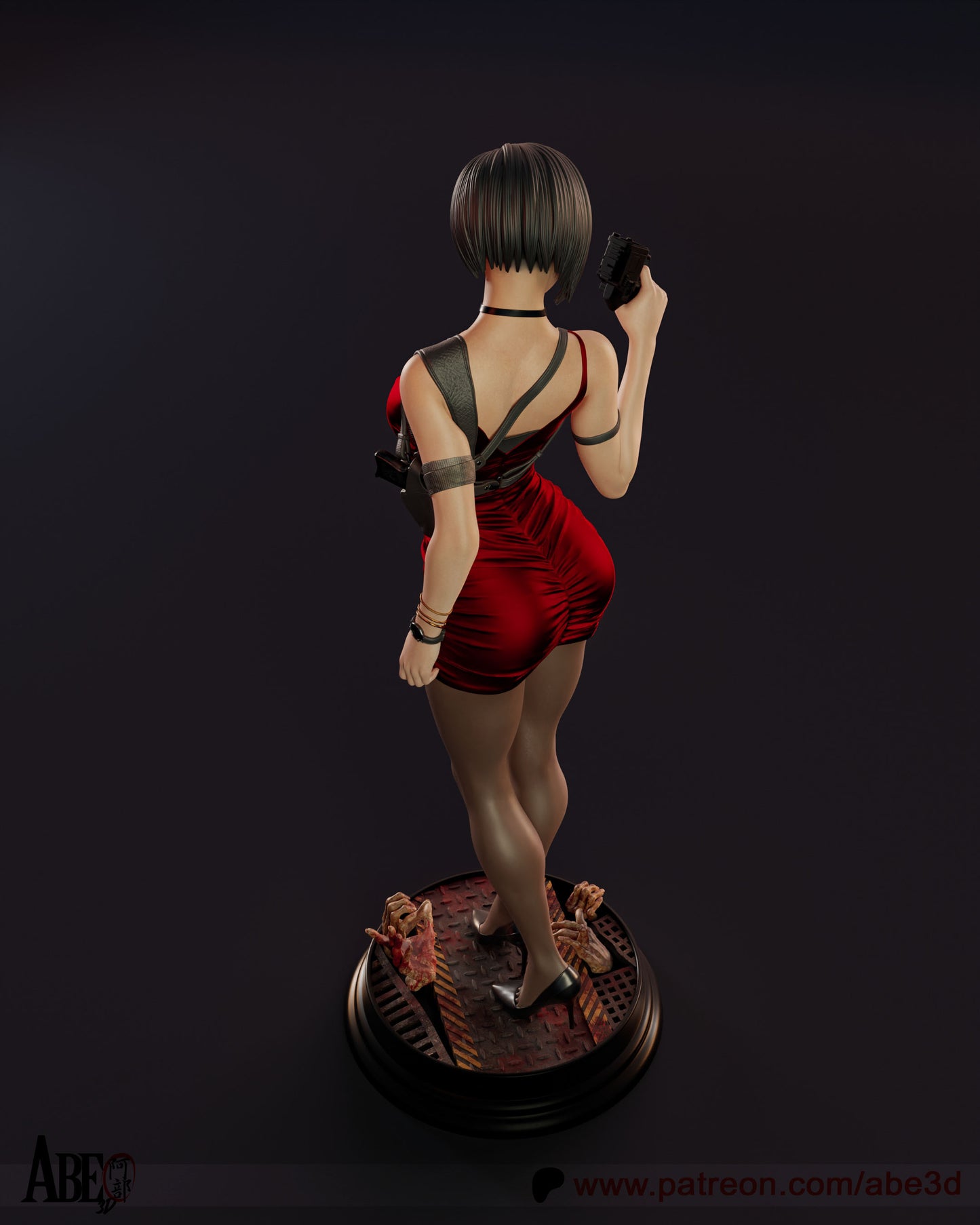 Ada - Unassembled and Unpainted Garage Kit - Model Designed by Abe3d (VARIANT PARTS INCLUDED