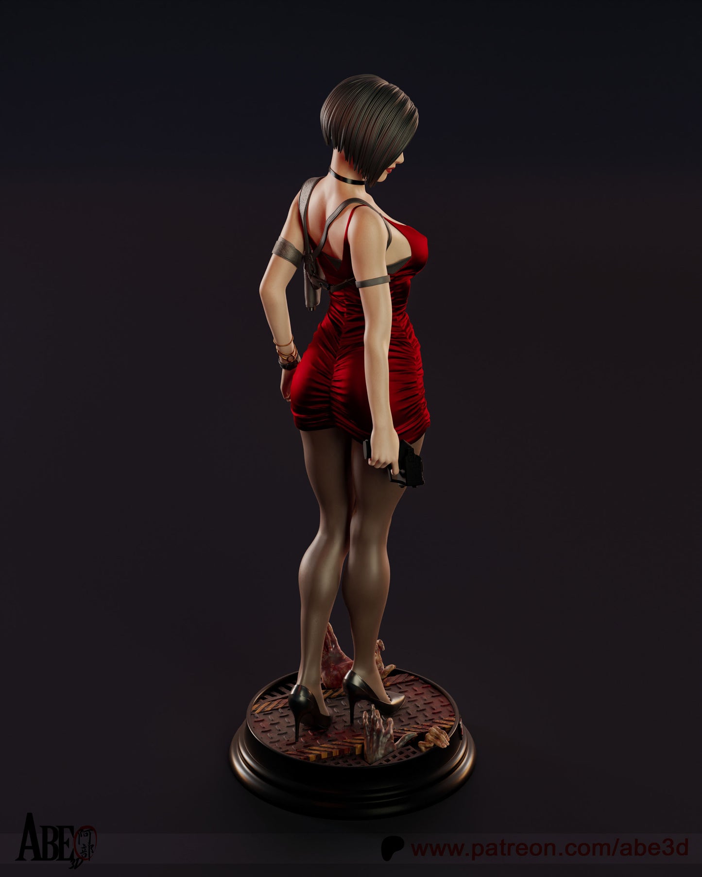 Ada - Unassembled and Unpainted Garage Kit - Model Designed by Abe3d (VARIANT PARTS INCLUDED