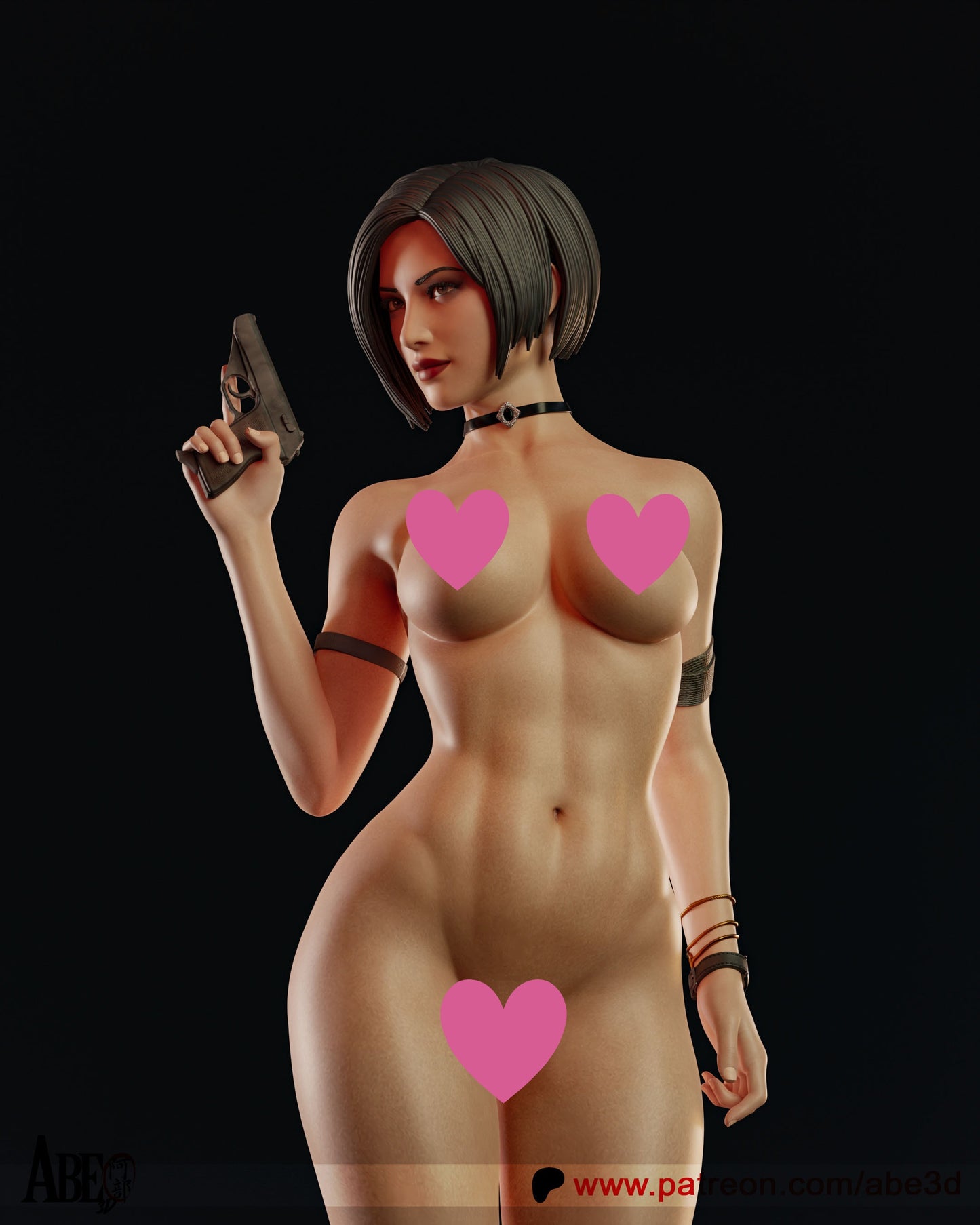 Ada NSFW - Unassembled and Unpainted Garage Kit - Model Designed by Abe3D
