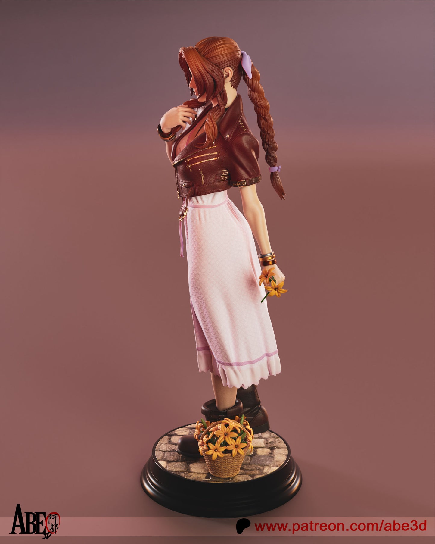 Aerith (Arm Variants Included) - Unassembled and Unpainted Garage Kit - Model Deisgned by Abe3d