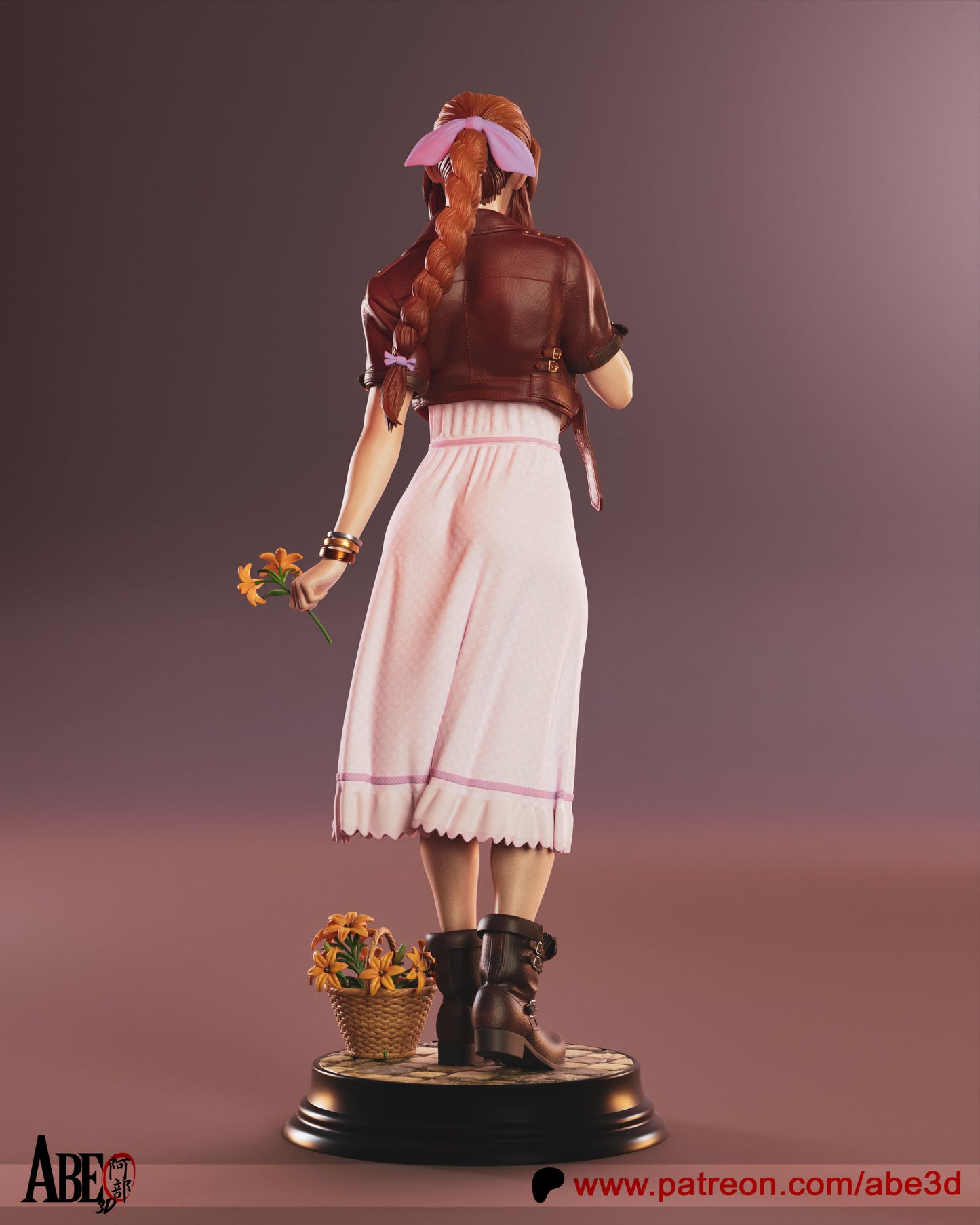 Aerith (Arm Variants Included) - Unassembled and Unpainted Garage Kit - Model Deisgned by Abe3d