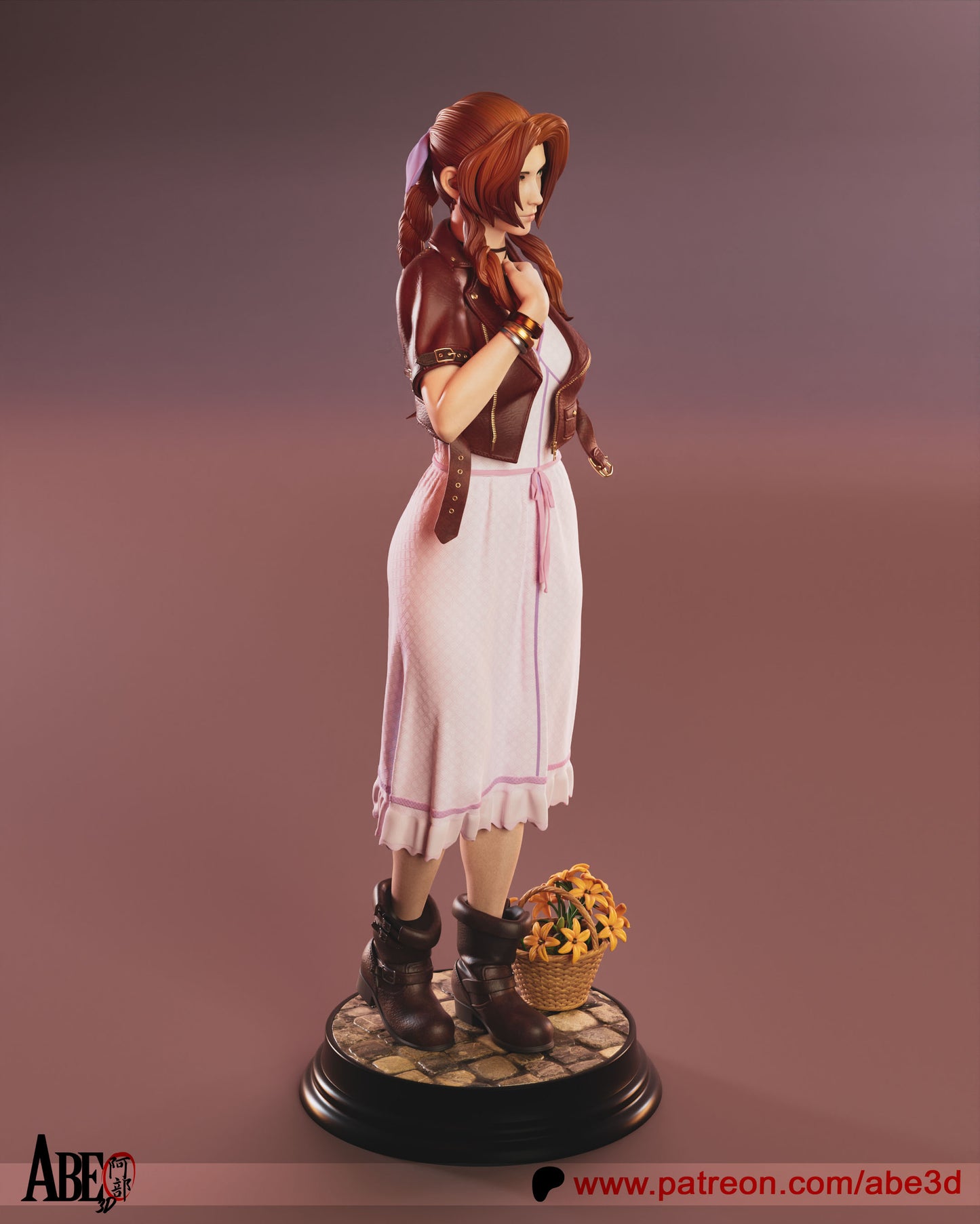Aerith (Arm Variants Included) - Unassembled and Unpainted Garage Kit - Model Deisgned by Abe3d