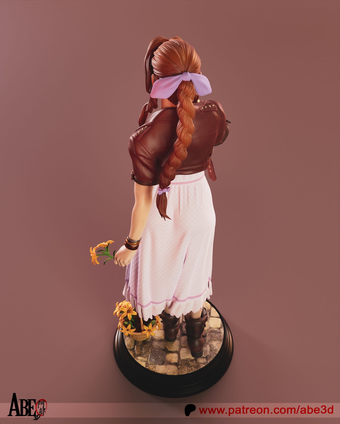 Aerith (Arm Variants Included) - Unassembled and Unpainted Garage Kit - Model Deisgned by Abe3d
