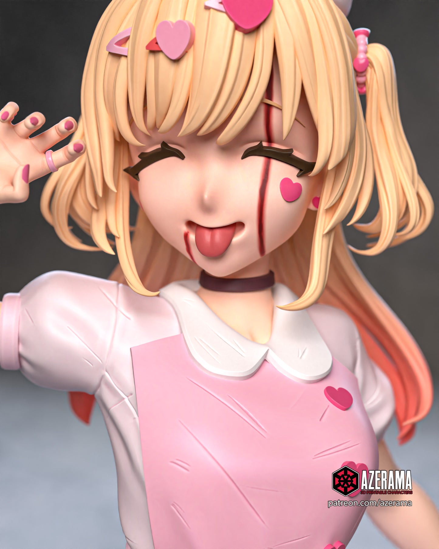 Ahko (Nurse, Queen, Skirt Outfit) - Unassembled and Unpainted Garage Kit - Model Designed by Azerama