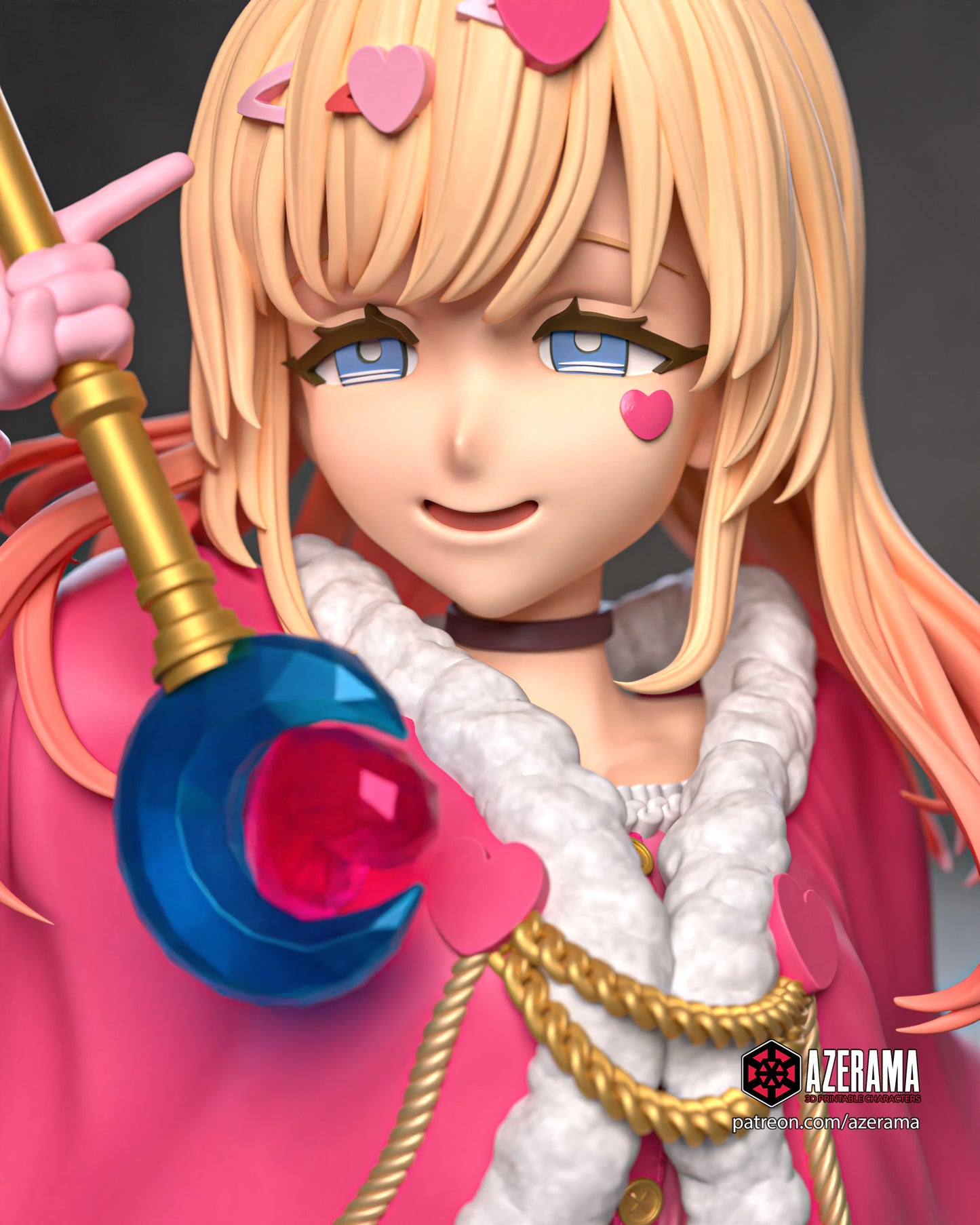 Ahko (Nurse, Queen, Skirt Outfit) - Unassembled and Unpainted Garage Kit - Model Designed by Azerama