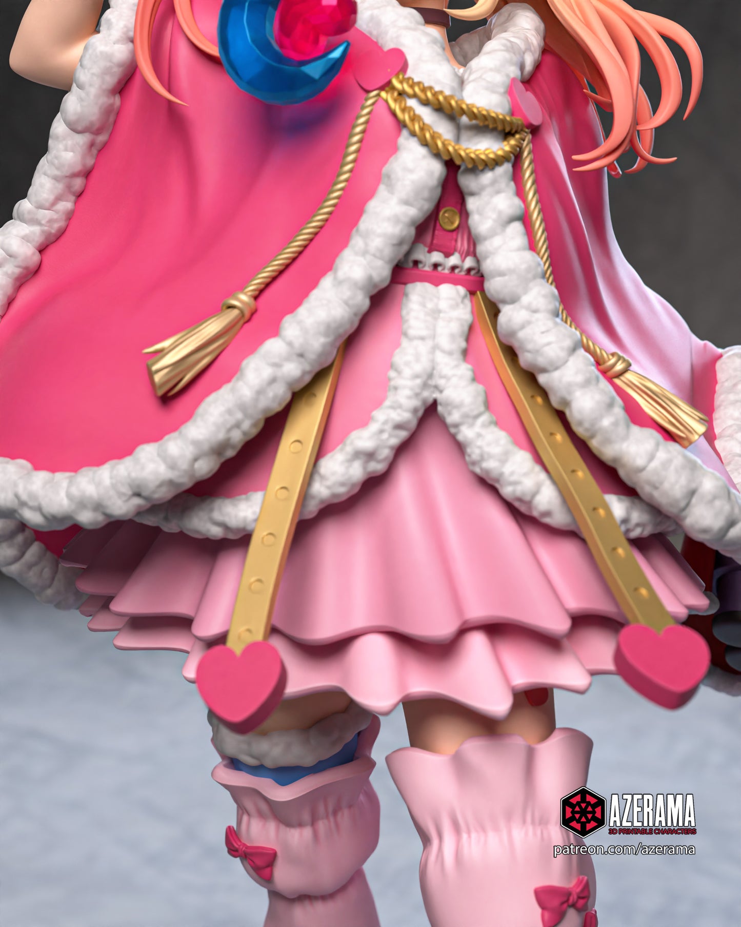 Ahko (Nurse, Queen, Skirt Outfit) - Unassembled and Unpainted Garage Kit - Model Designed by Azerama