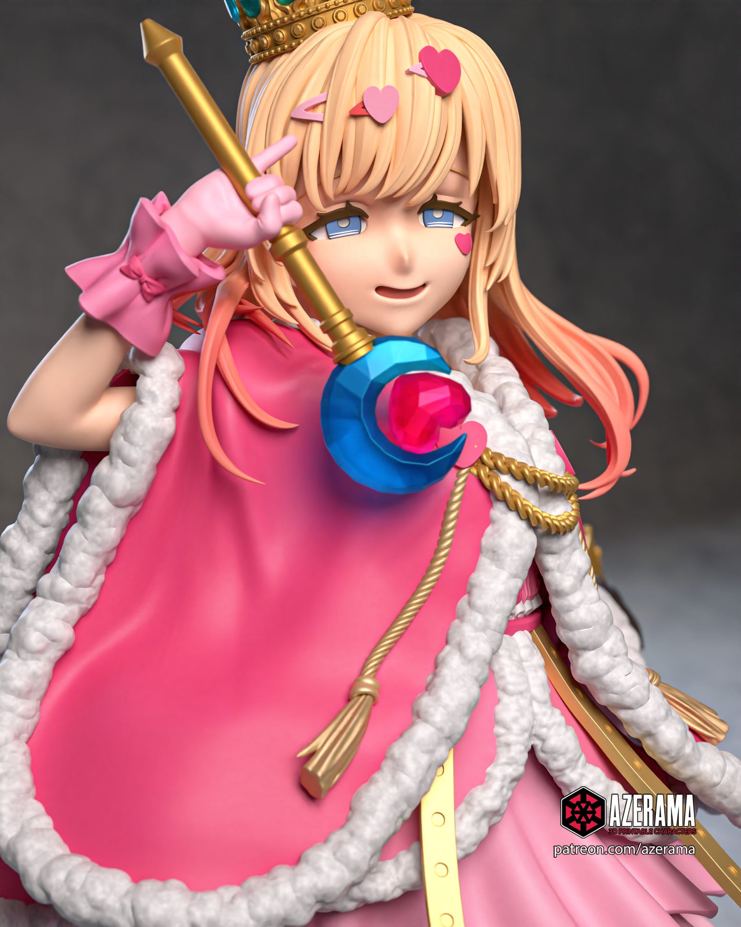 Ahko (Nurse, Queen, Skirt Outfit) - Unassembled and Unpainted Garage Kit - Model Designed by Azerama