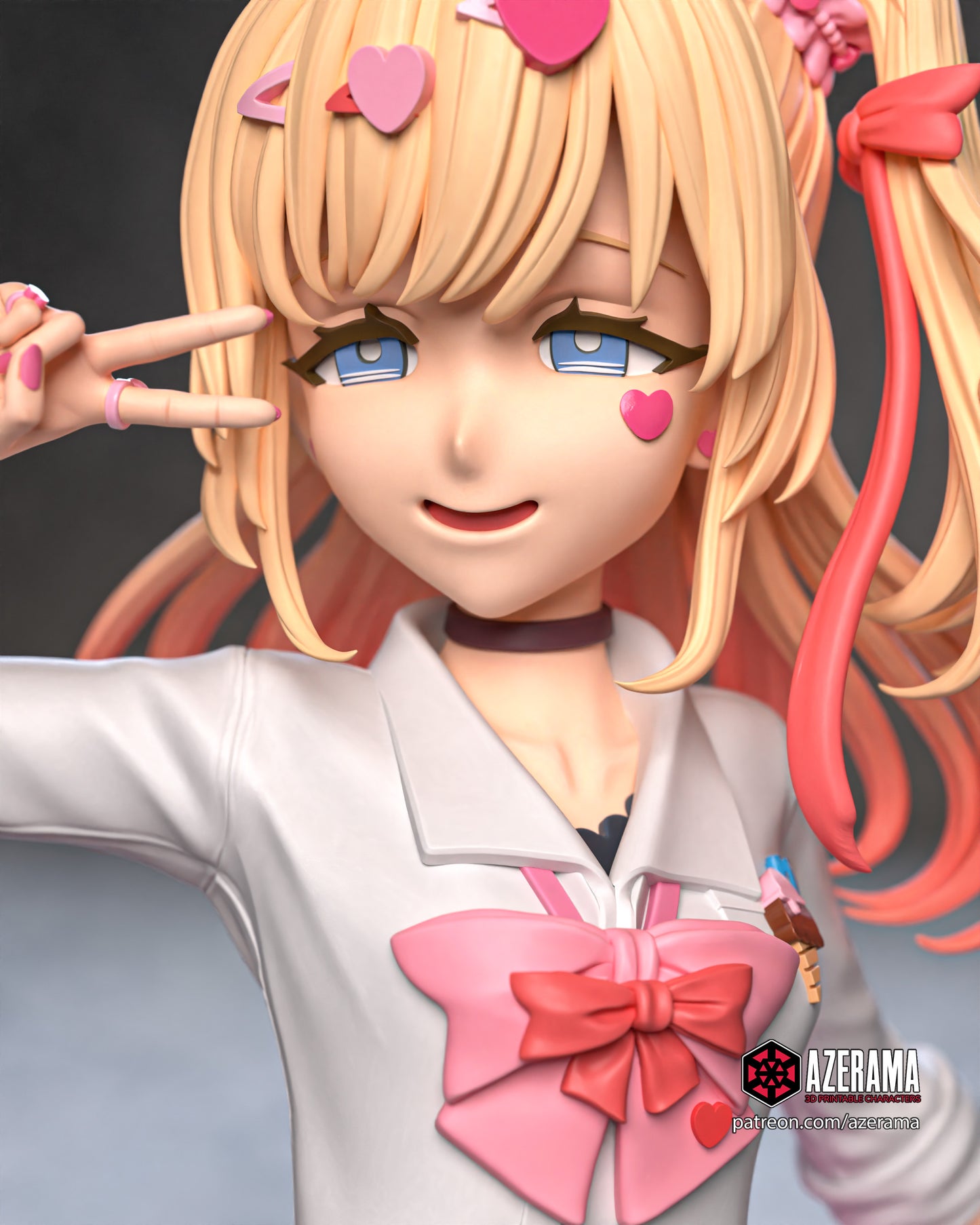 Ahko (Nurse, Queen, Skirt Outfit) - Unassembled and Unpainted Garage Kit - Model Designed by Azerama