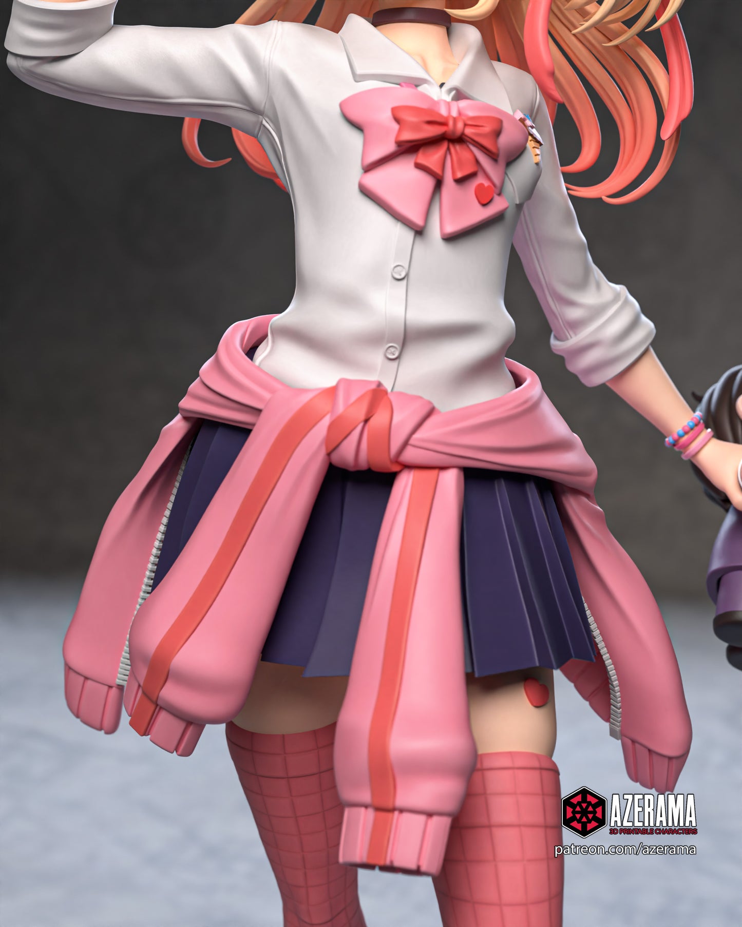 Ahko (Nurse, Queen, Skirt Outfit) - Unassembled and Unpainted Garage Kit - Model Designed by Azerama