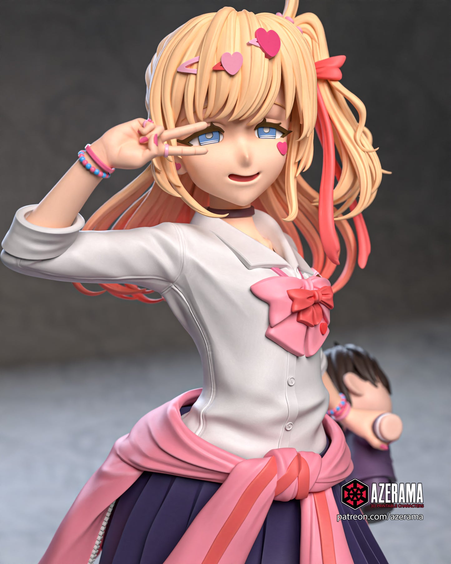 Ahko (Nurse, Queen, Skirt Outfit) - Unassembled and Unpainted Garage Kit - Model Designed by Azerama
