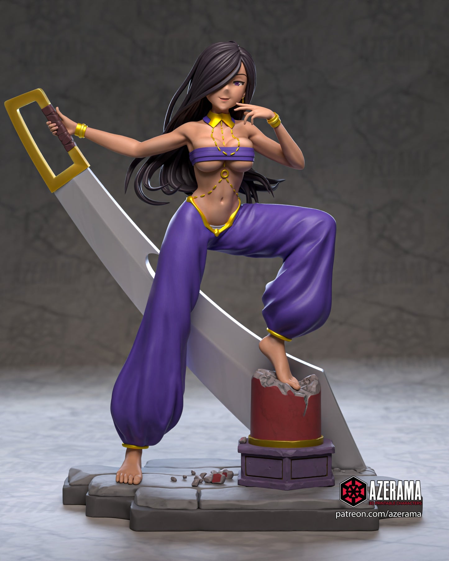 Aisha - Unassembled and Unpainted Garage Kit - Model Designed by Azerama