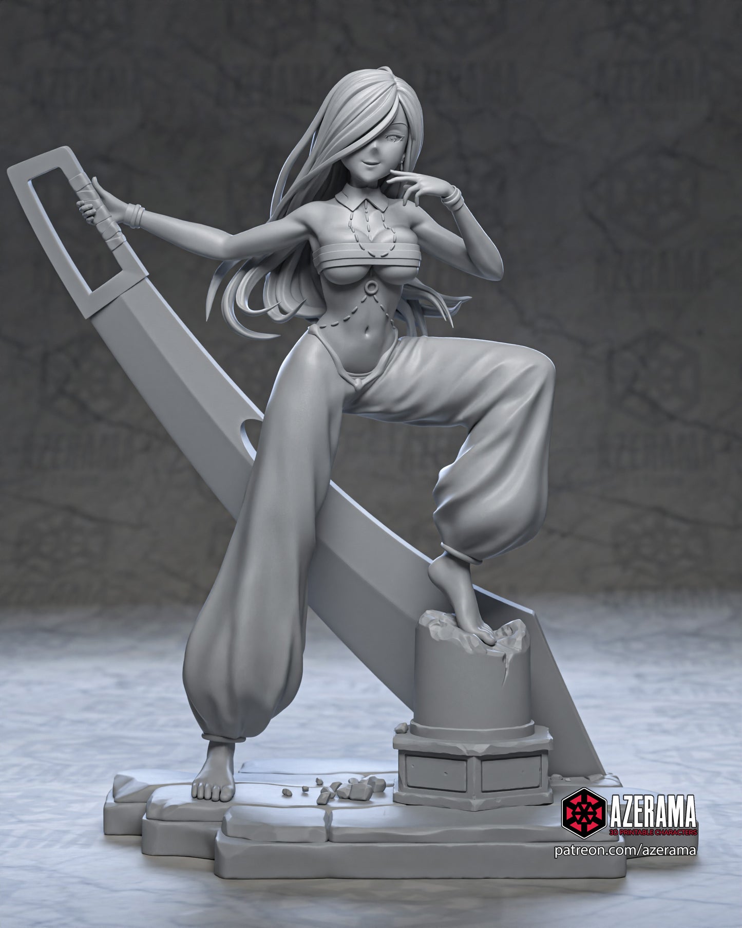 Aisha - Unassembled and Unpainted Garage Kit - Model Designed by Azerama