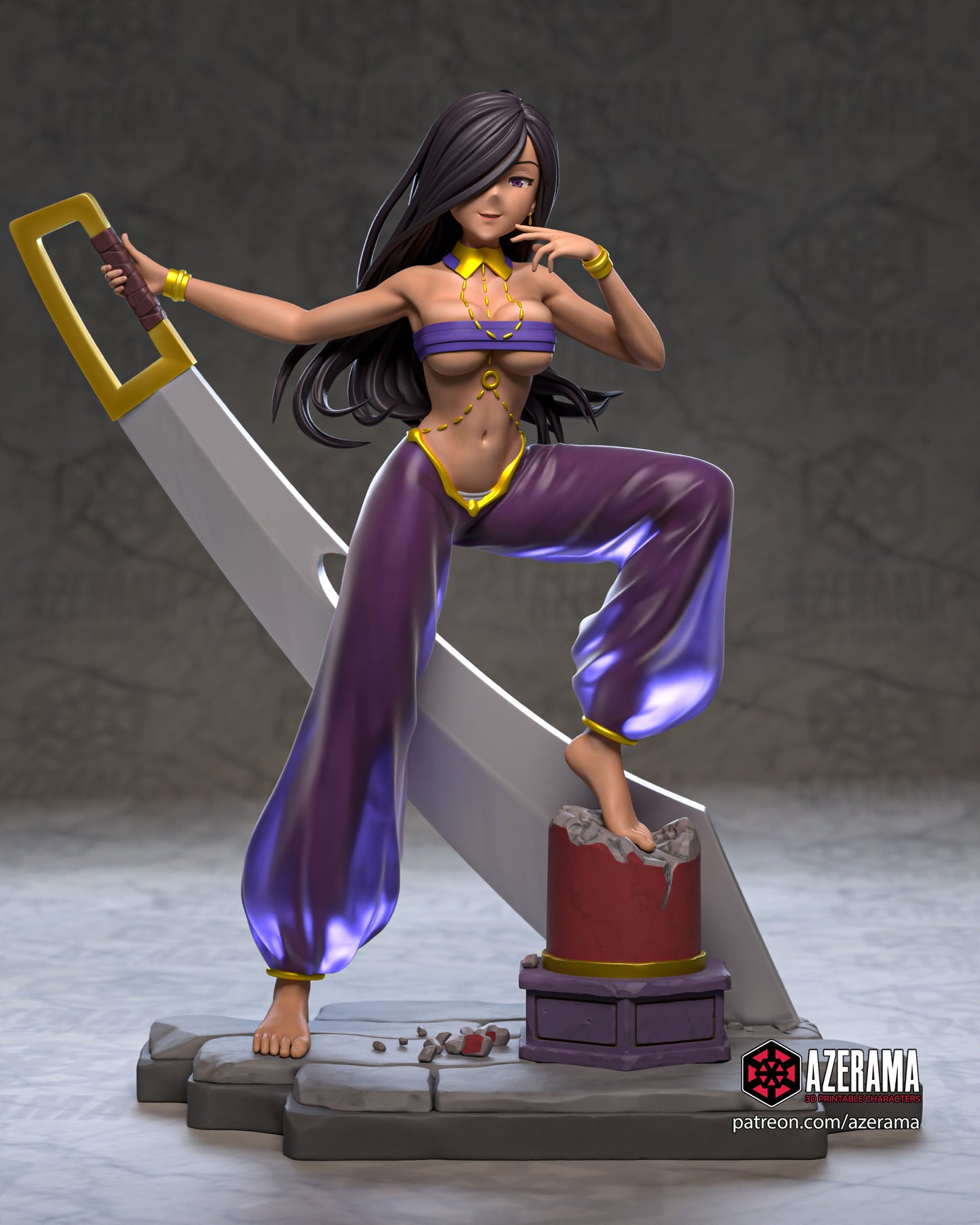 Aisha - Unassembled and Unpainted Garage Kit - Model Designed by Azerama