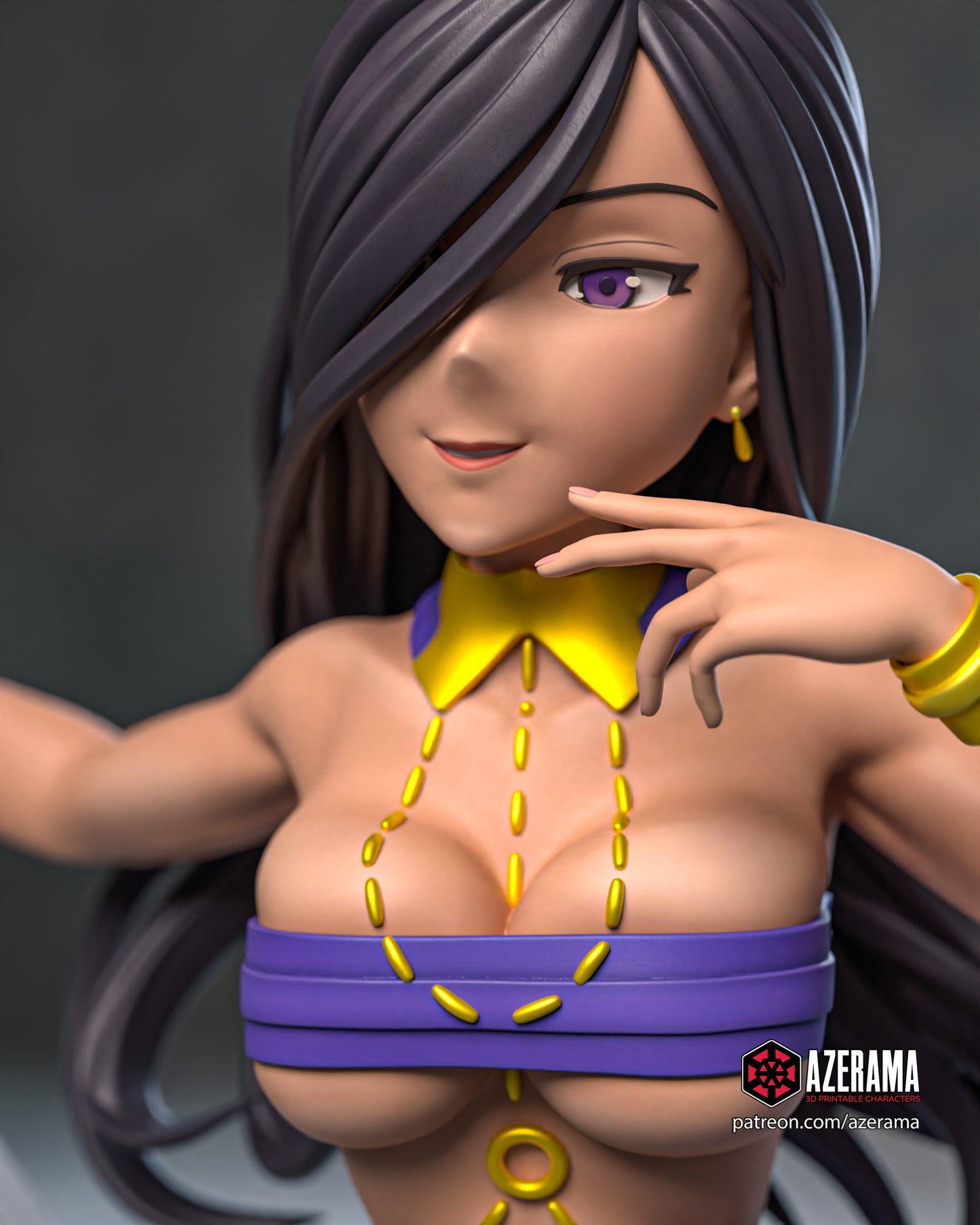 Aisha - Unassembled and Unpainted Garage Kit - Model Designed by Azerama