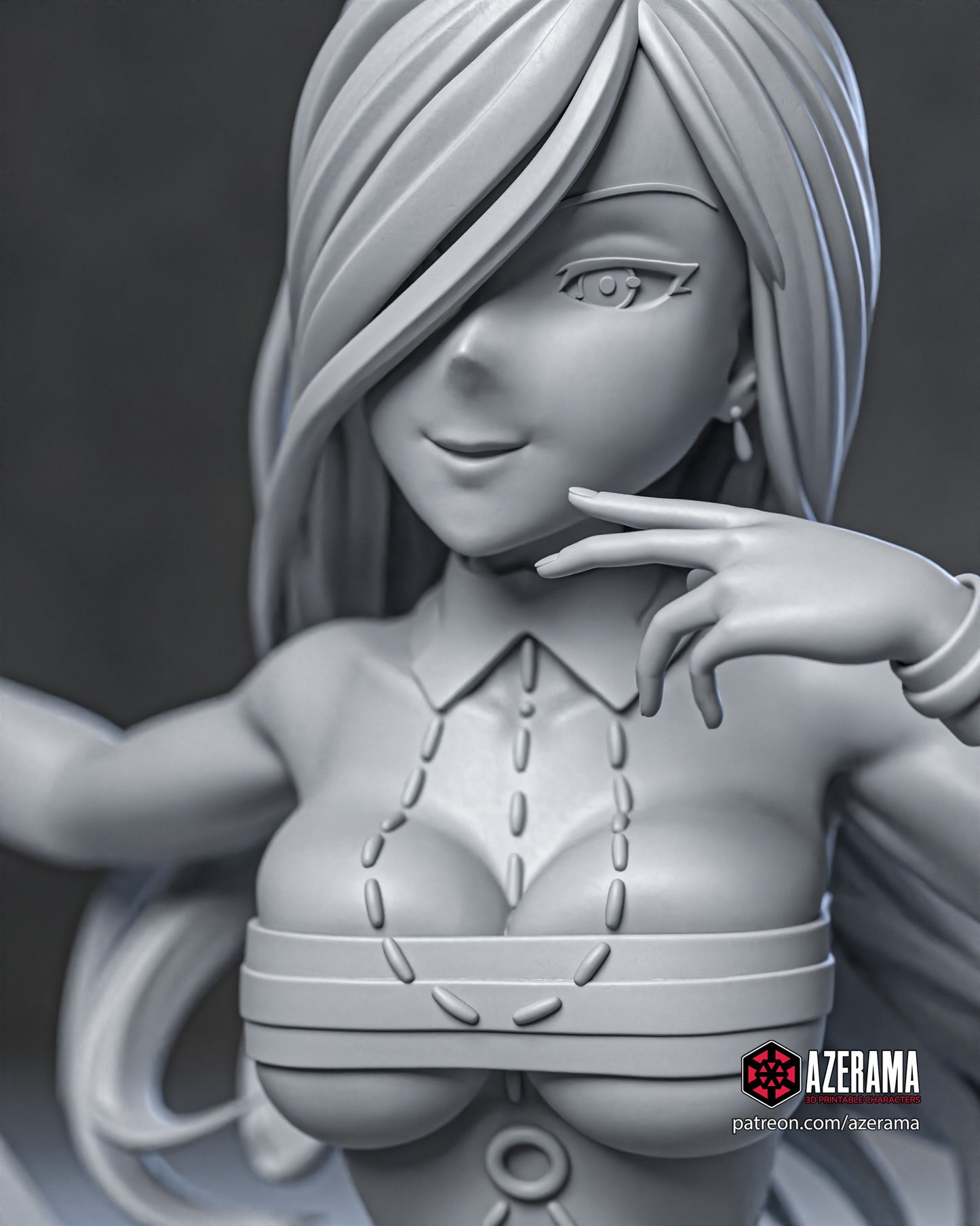 Aisha - Unassembled and Unpainted Garage Kit - Model Designed by Azerama