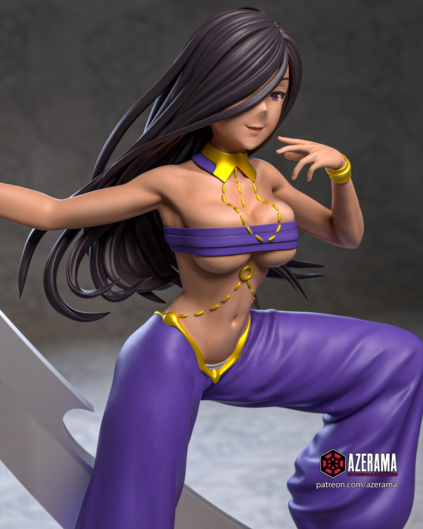 Aisha - Unassembled and Unpainted Garage Kit - Model Designed by Azerama