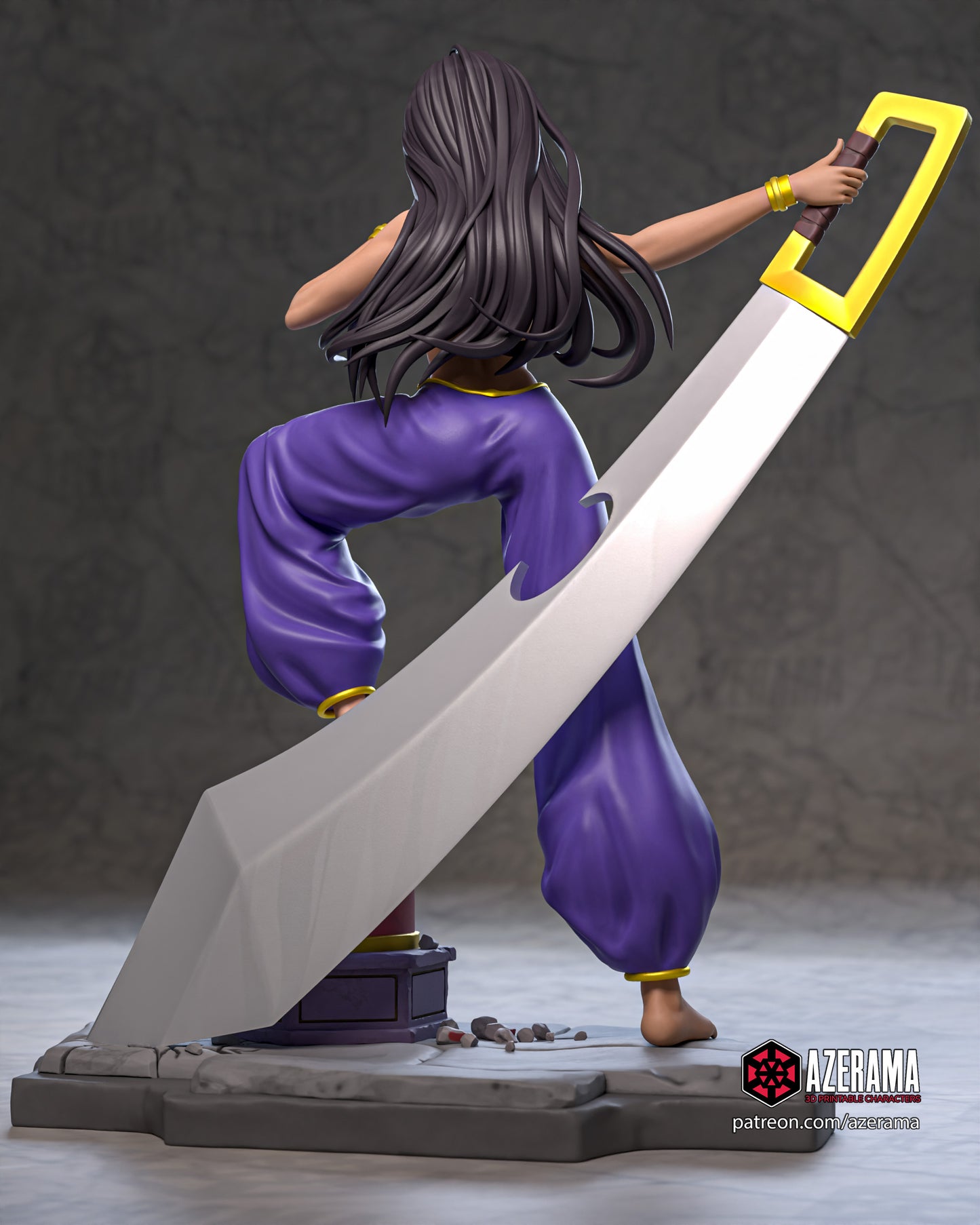 Aisha - Unassembled and Unpainted Garage Kit - Model Designed by Azerama