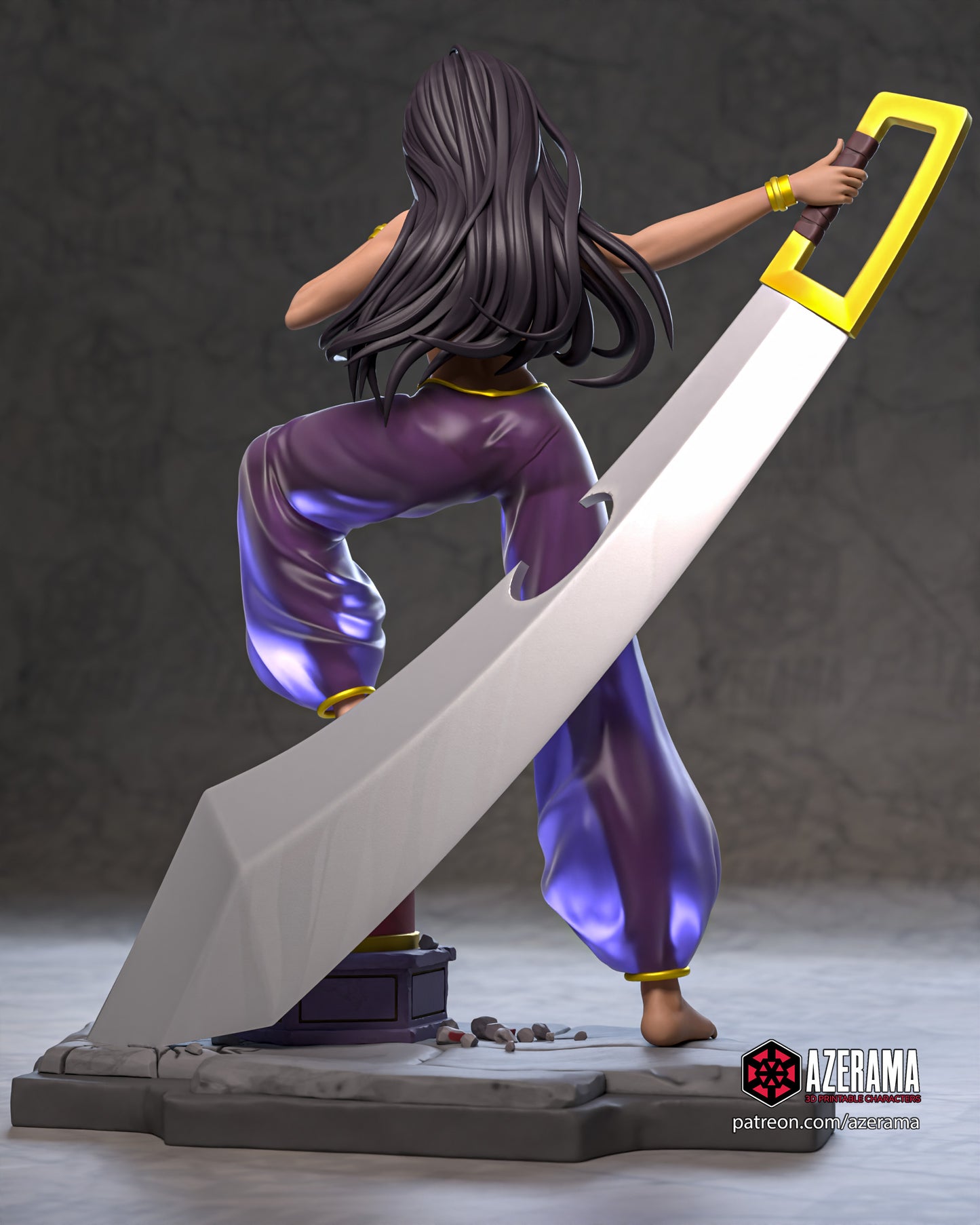 Aisha - Unassembled and Unpainted Garage Kit - Model Designed by Azerama