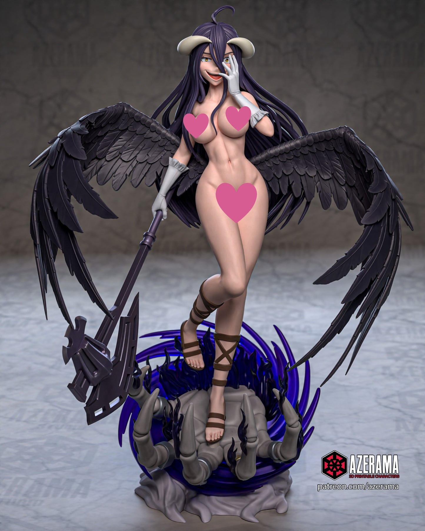 Albedo (NSFW) - Unassembled and Unpainted Garage Kit - Model Designed by Azerama