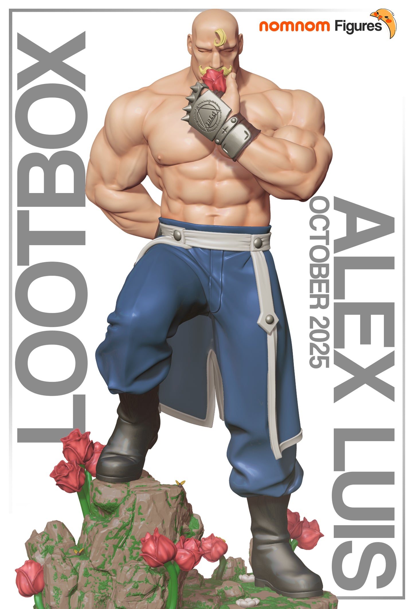 Alex Luis Armstrong - Unassembled and Unpainted Garage Kit - Model by NomNom Figures