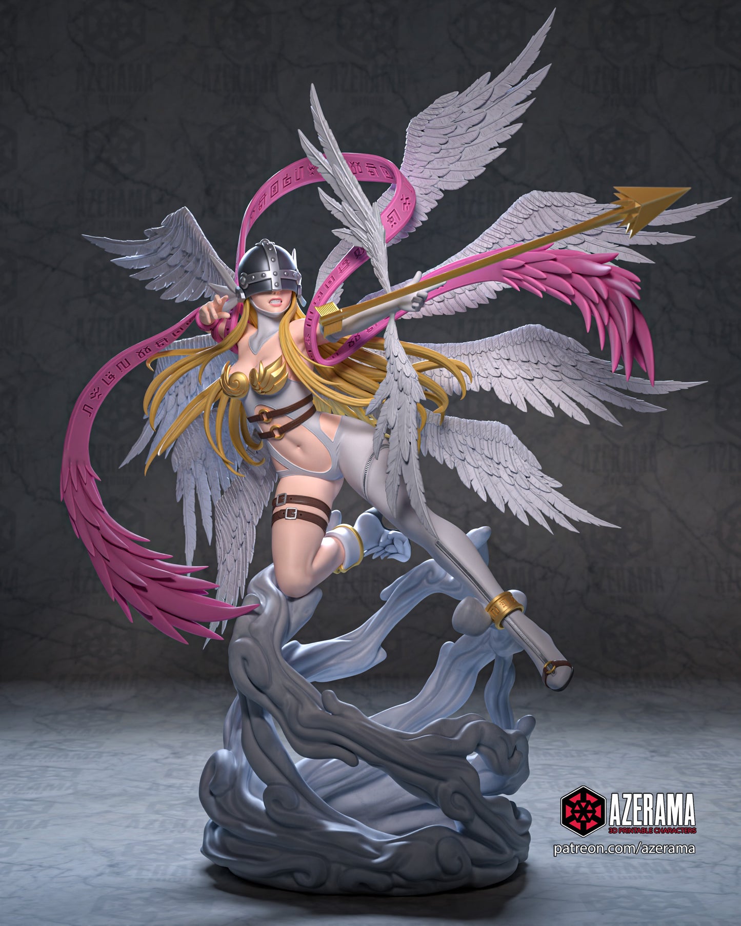 Angewomon - Unassembled and Unpainted Garage Kit - Model Designed by Azerama
