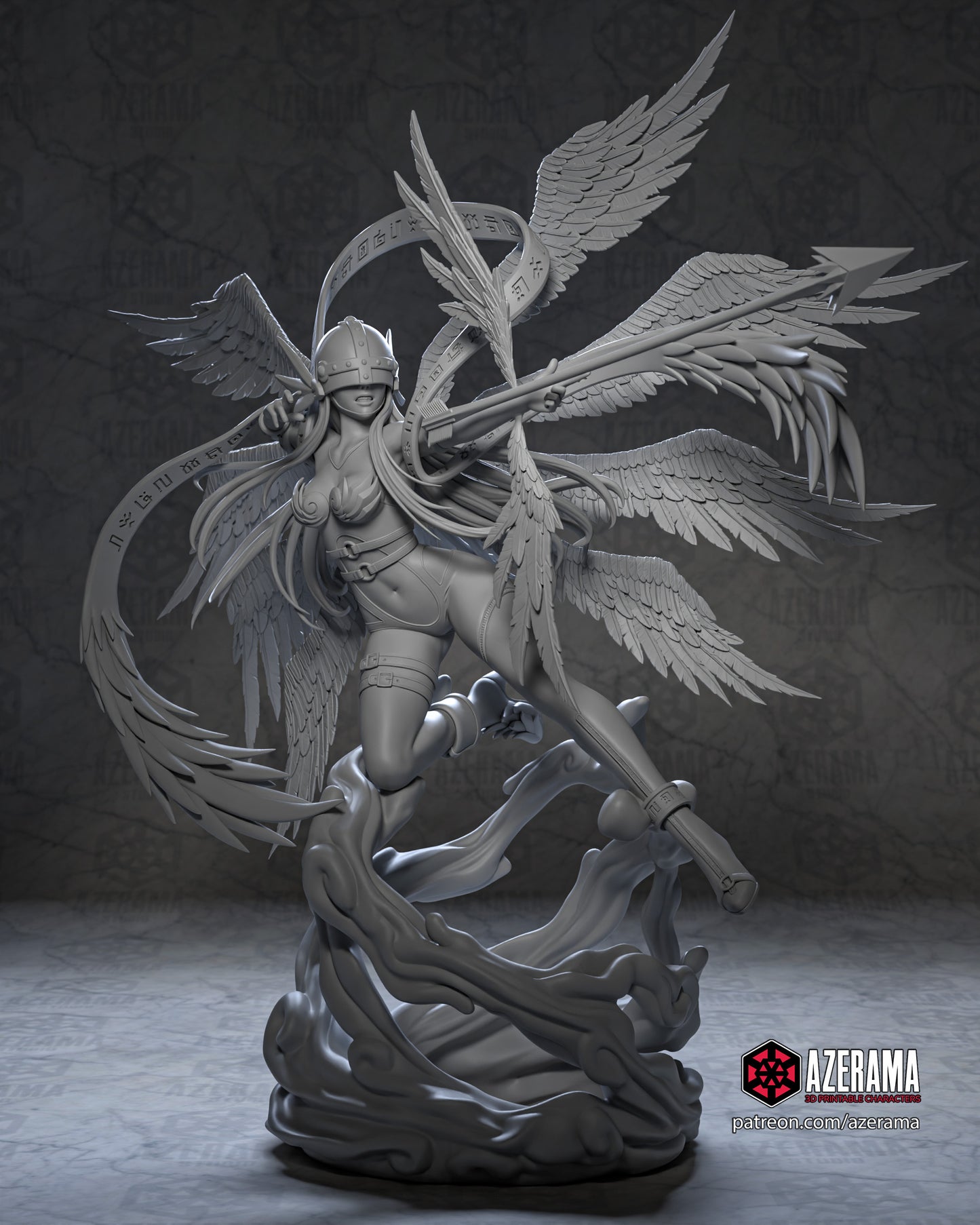 Angewomon - Unassembled and Unpainted Garage Kit - Model Designed by Azerama