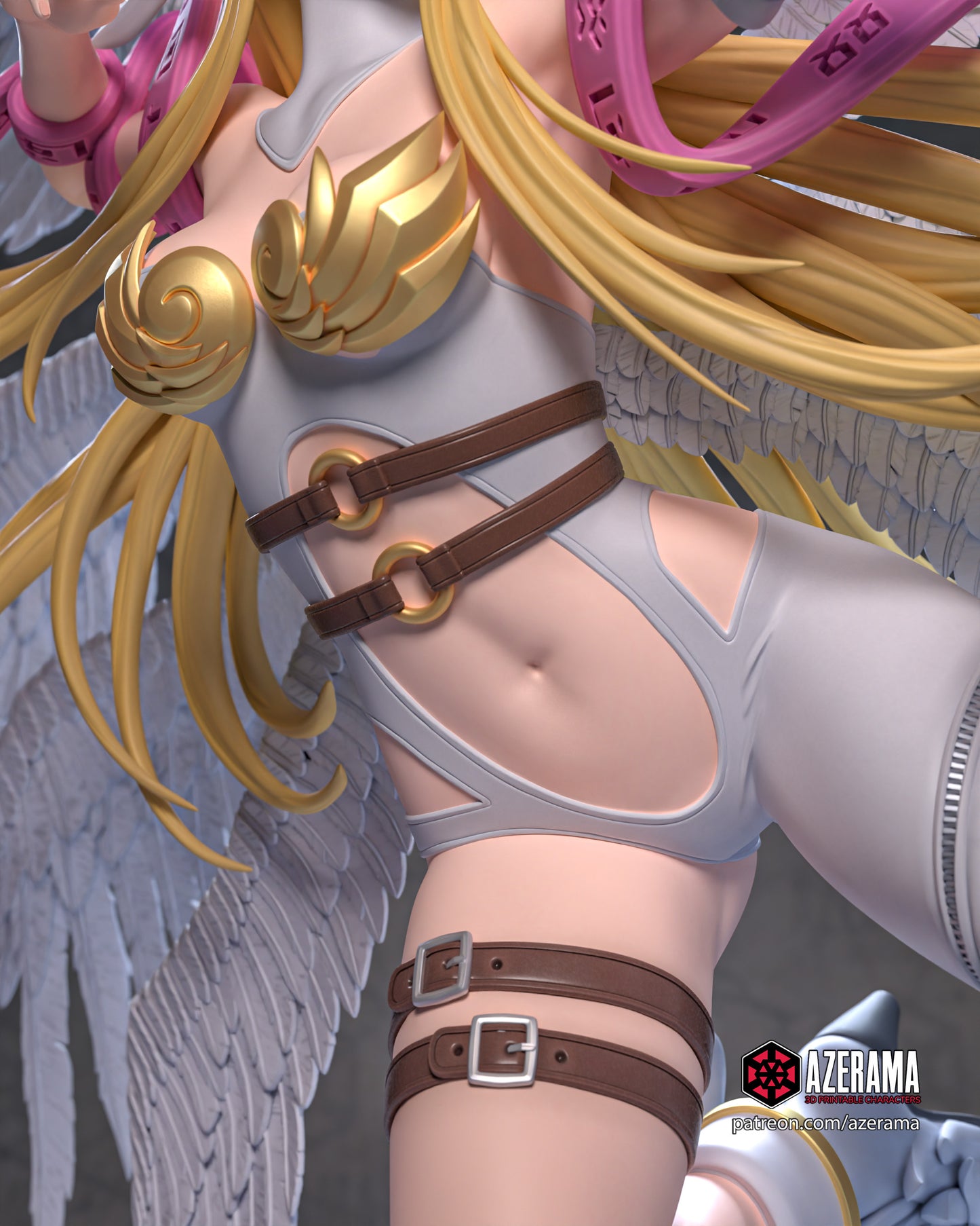 Angewomon - Unassembled and Unpainted Garage Kit - Model Designed by Azerama