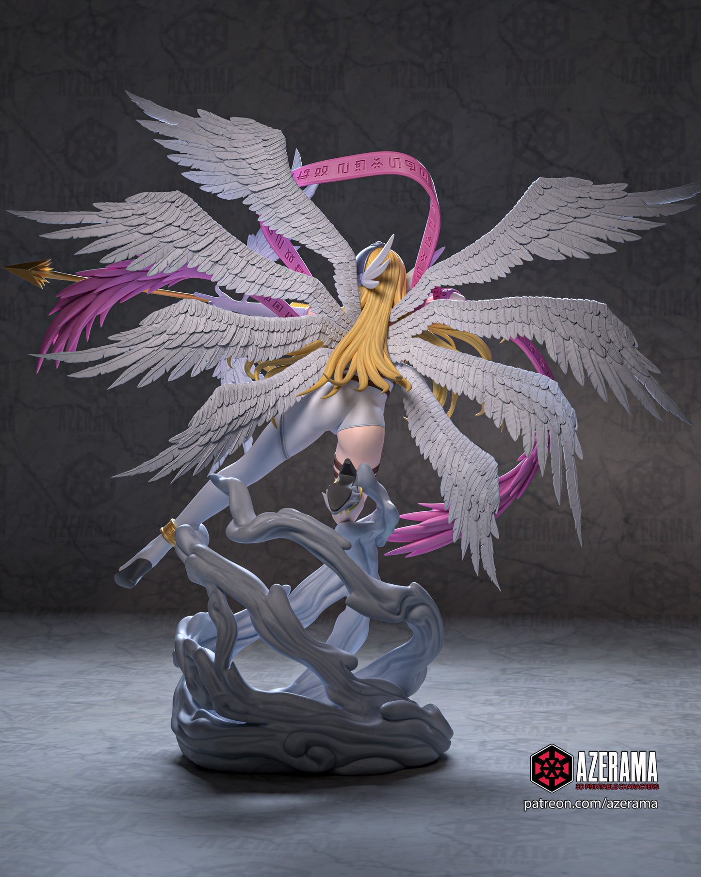 Angewomon - Unassembled and Unpainted Garage Kit - Model Designed by Azerama