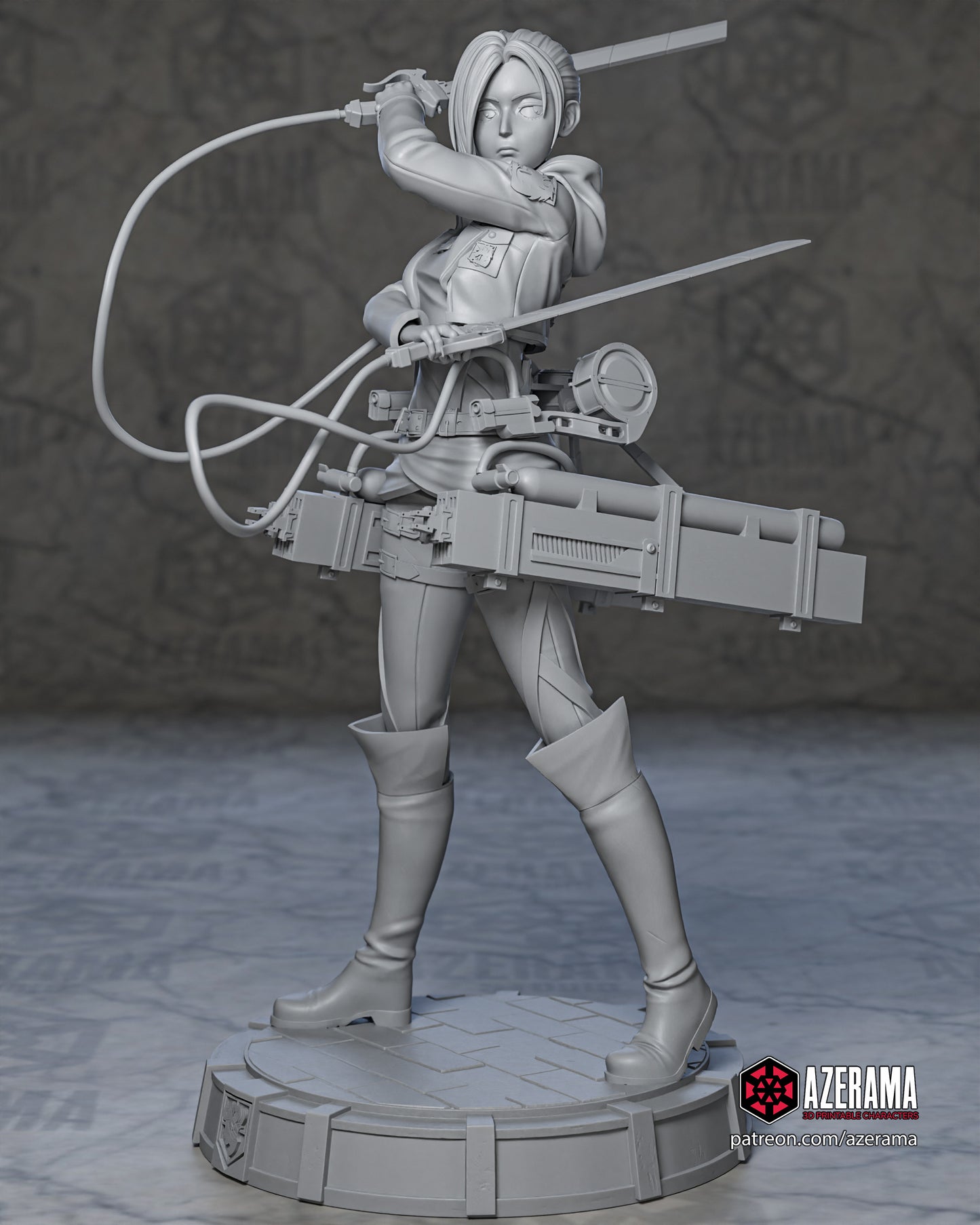 Annie - Unassembled and Unpainted Garage Kit - Model Designed by Azerama
