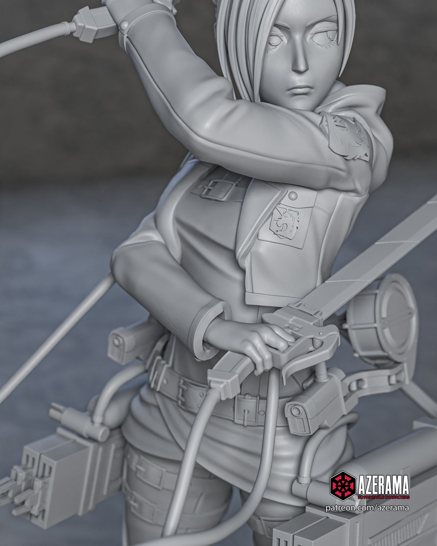 Annie - Unassembled and Unpainted Garage Kit - Model Designed by Azerama