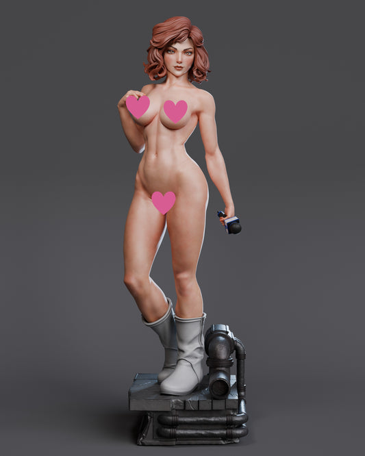 April O'Neil NSFW - Unassembled and Unpainted Garage Kit - Model Designed by Abe3D